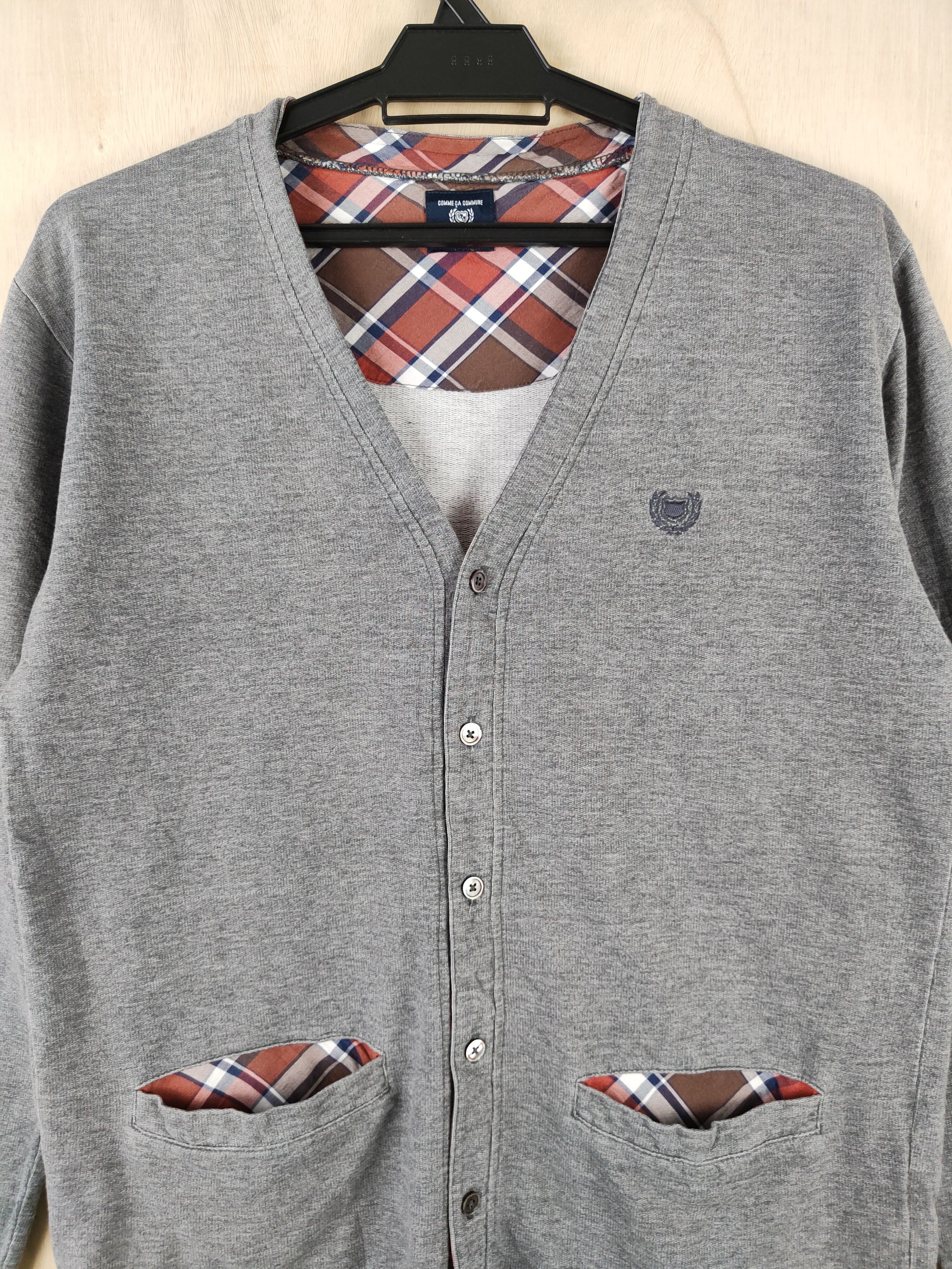 Japanese Brand Comme Ca Commune Dark Gray Cardigan #S2572 Size US M / EU 48-50 / 2 - 3 Thumbnail