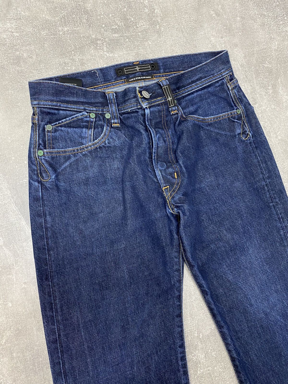 Massimo Osti × Stone Island × Vintage Vintage 90's Stone Island Denim Massimo Osti Archival Jeans Size US 28 / EU 44 - 6 Thumbnail