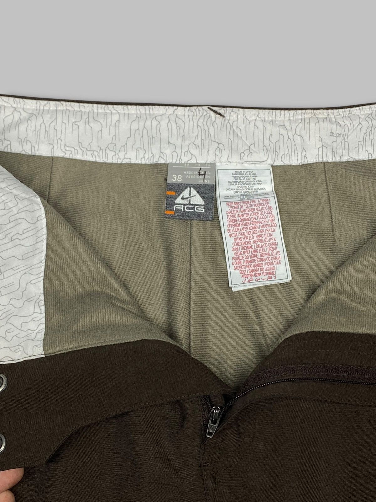 Nike ACG Vintage 2000s Nike ACG Brown Cargo Pants Size US 38 / EU 54 - 16 Thumbnail