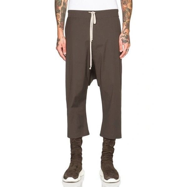 Rick Owens Rick Owens SS16 "CYCLOPS" Drawstring Cropped Pants Dark Dust Size US 30 / EU 46 - 1 Thumbnail