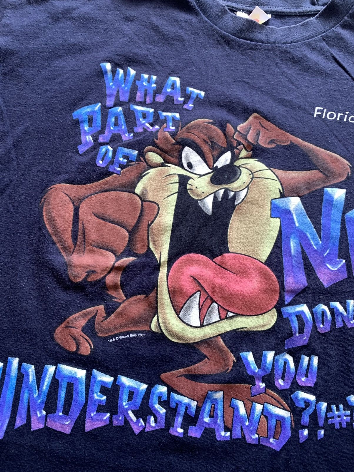 Cartoon Network 🔥VINTAGE LOONEY TUNES TAZ WATNER BROS 2001 SHIRT Size US L / EU 52-54 / 3 - 4 Thumbnail