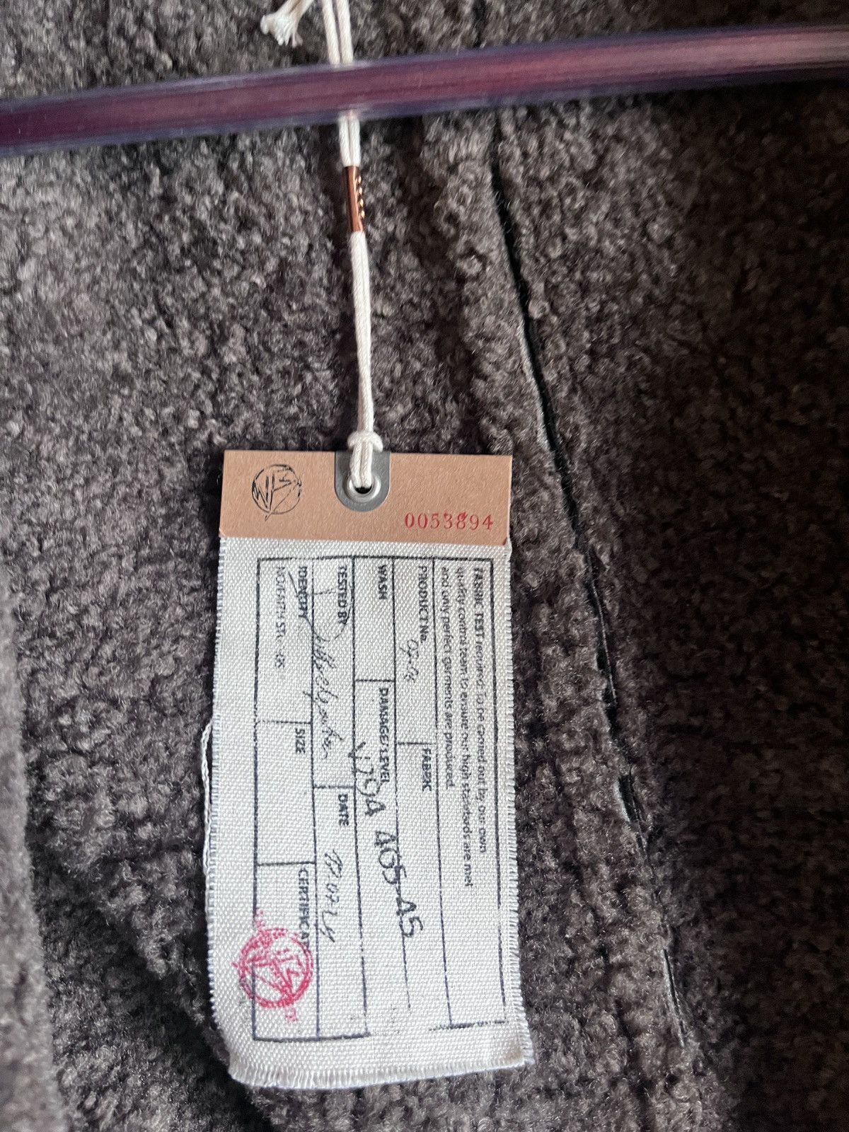 No Faith Studios NO/FAITH STUDIOS HEAVY FLIGHT SHEARLING JACKET BROWN/BLACK Size US L / EU 52-54 / 3 - 7 Thumbnail
