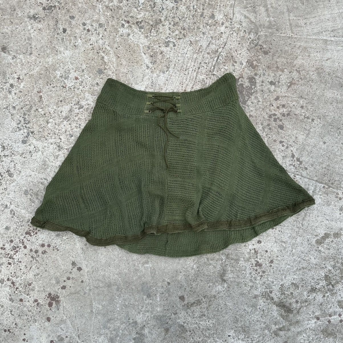 20471120 Vintage Japanese Style Midi Skirt Grunge Avantgarde Y2K 00s Size 34" / US 12 / IT 48 - 1 Thumbnail