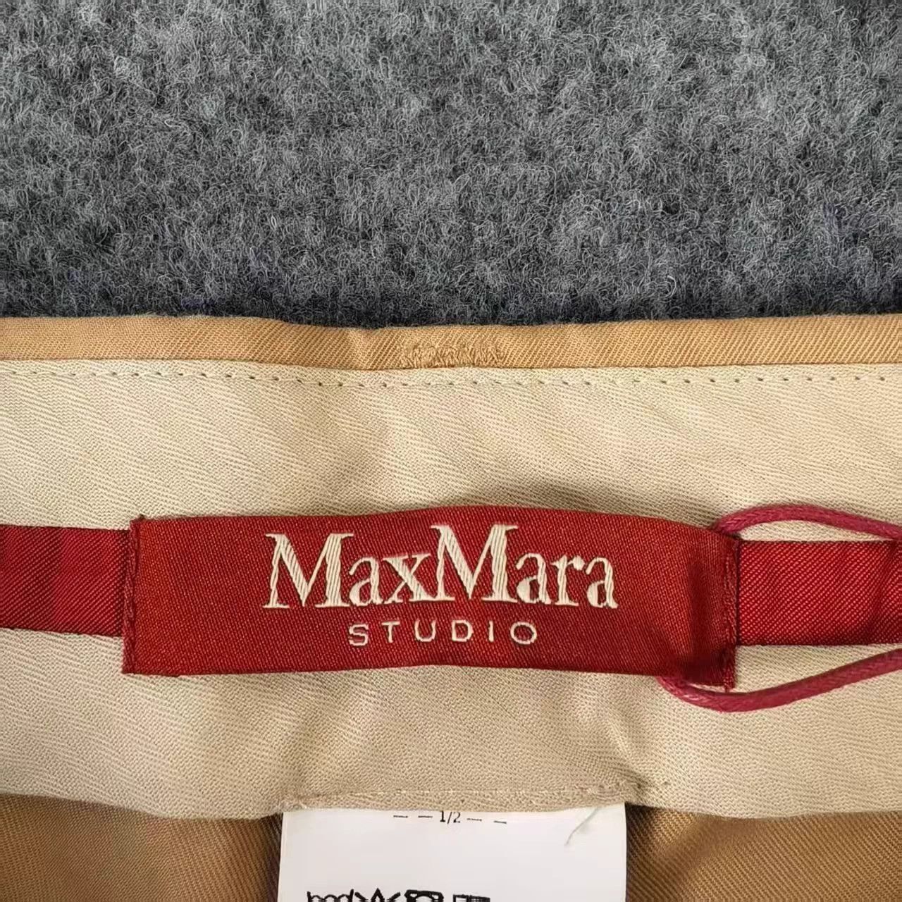 Max Mara MaxMara Bleu Cotton Twill High-Waist Casual Pants Women's 42 Size 30" / US 8 / IT 44 - 3 Thumbnail