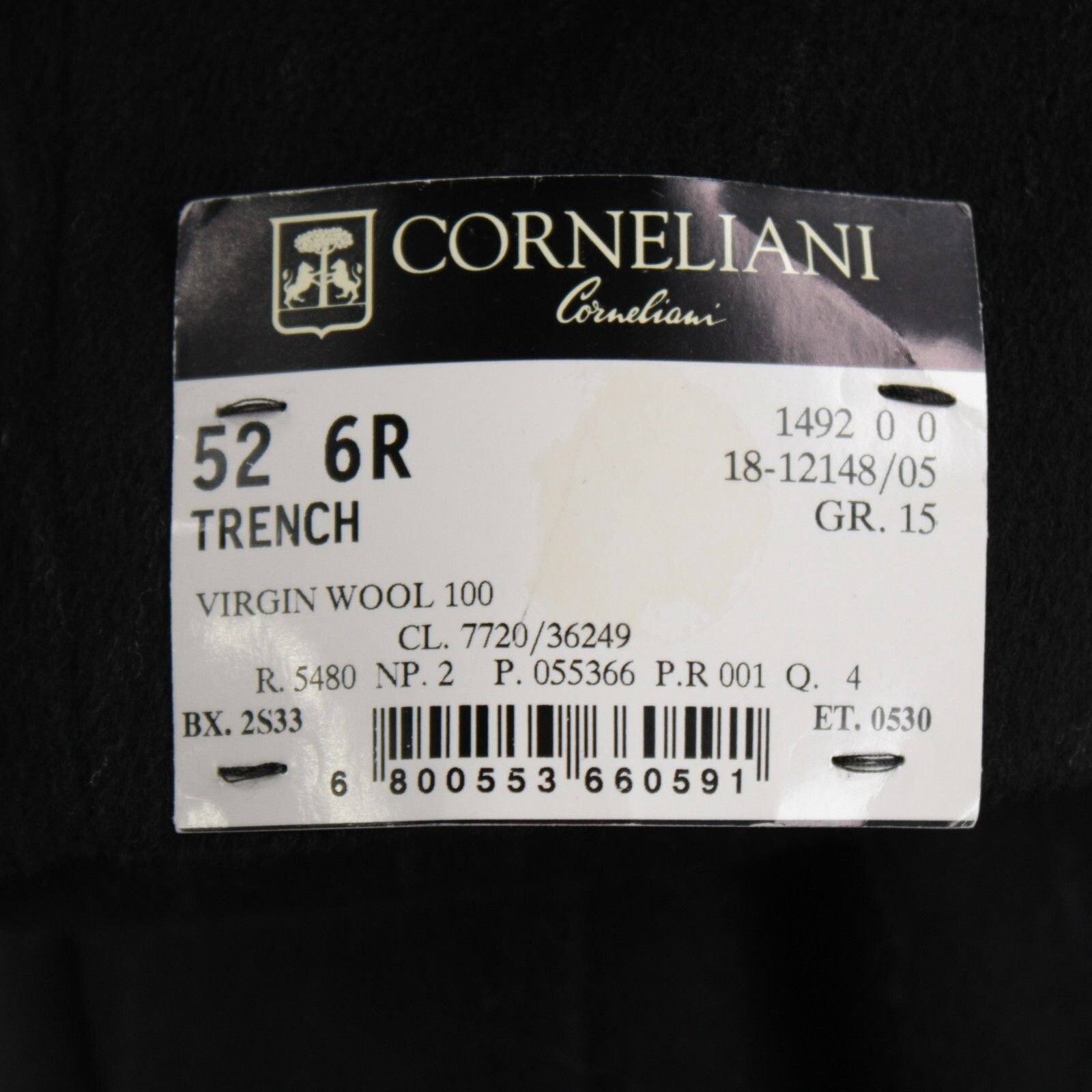 Corneliani Corneliani Coat Size L US In Black Wool Size US L / EU 52-54 / 3 - 8 Thumbnail