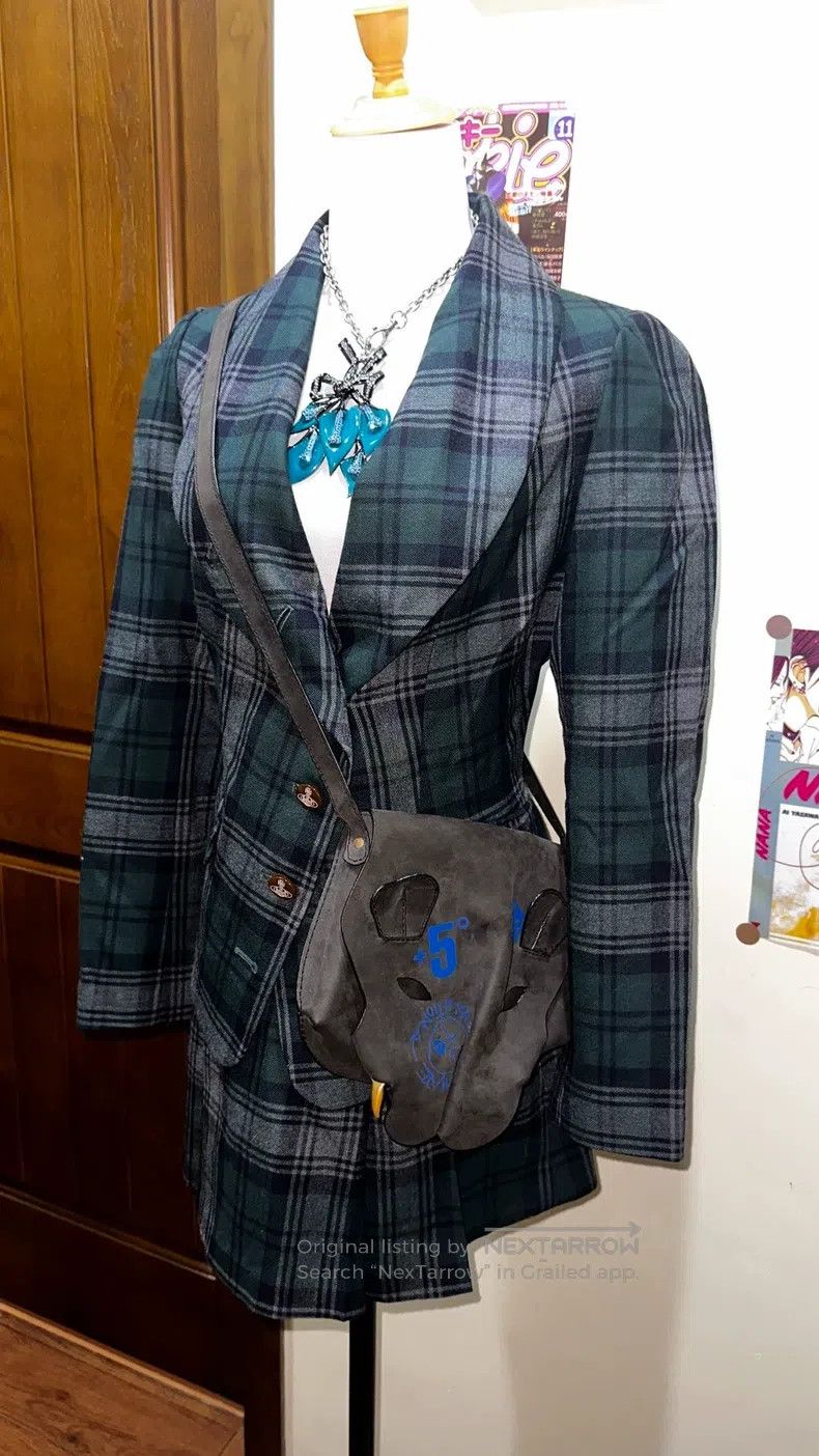 Vivienne Westwood Vivienne Westwood Green plaid angled side suit set, Slythe Size L / US 10 / IT 46 - 3 Thumbnail