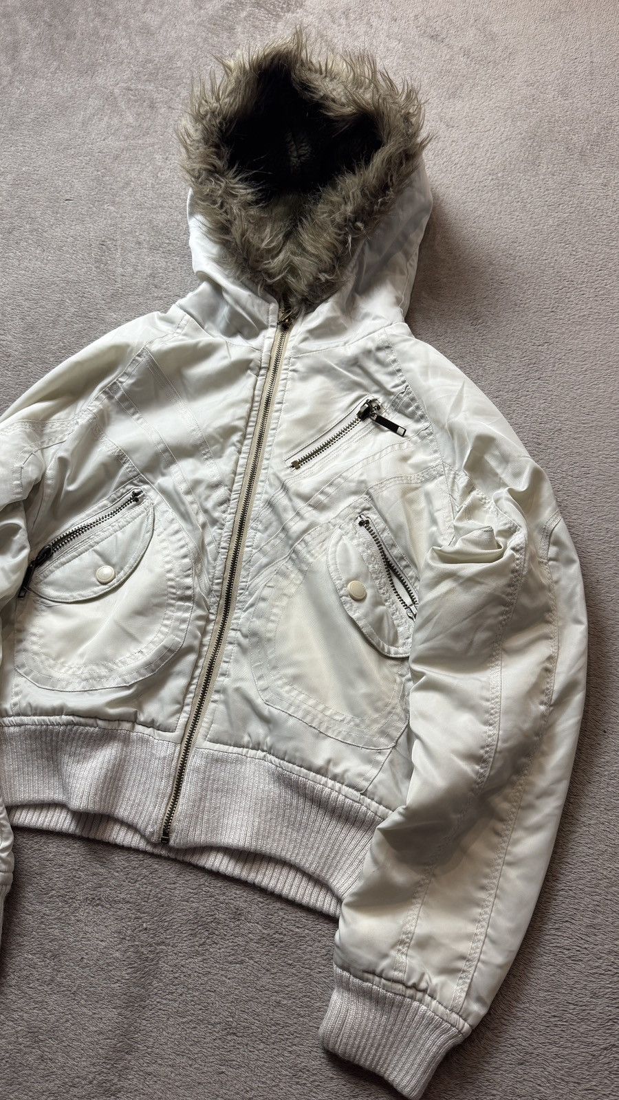 Japanese Brand Y2K faux fur jacket Ifsixwasnine Yohji LGB Goa military Size US S / EU 44-46 / 1 - 4 Thumbnail