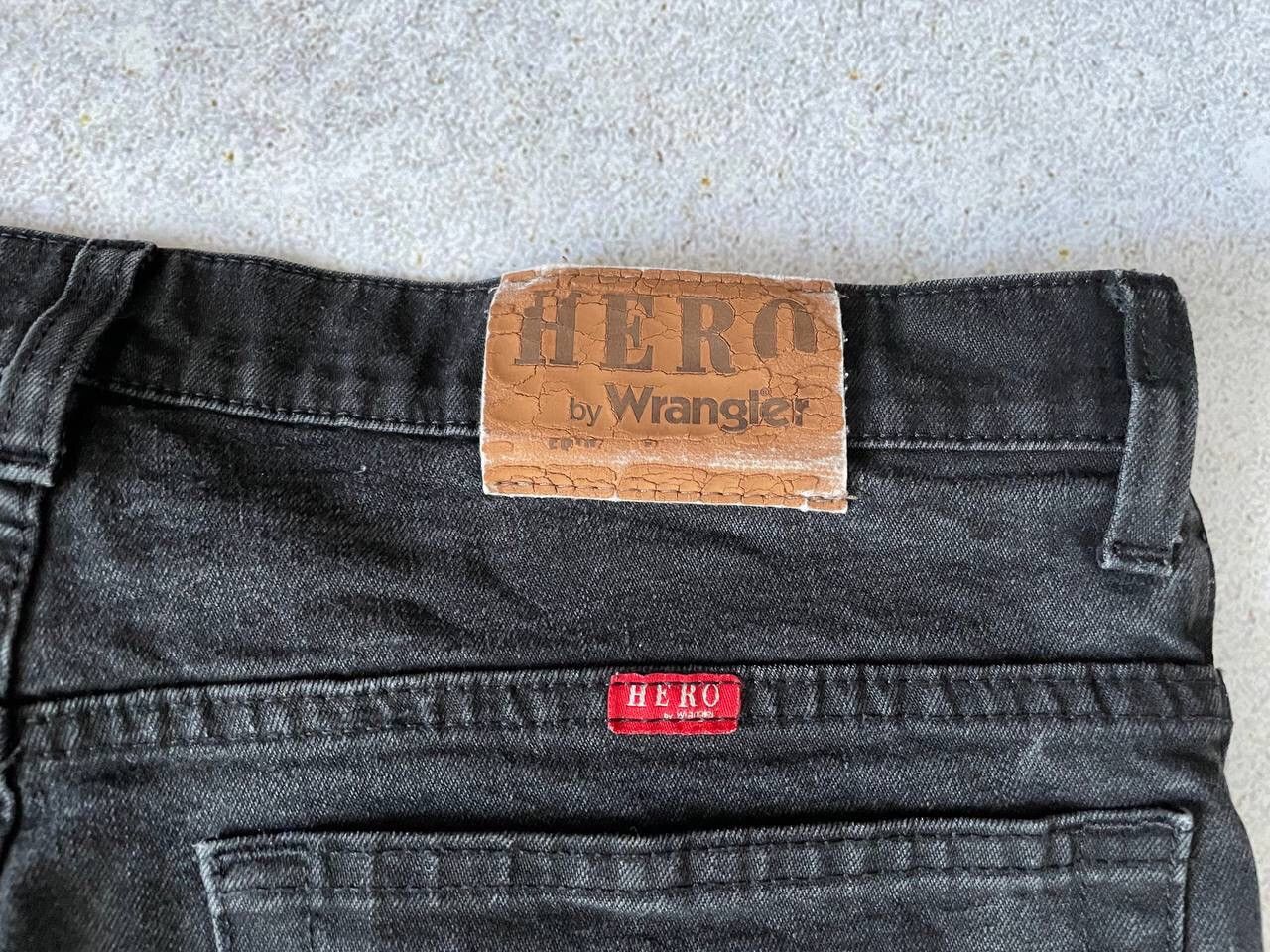 Vintage × Wrangler Vintage Hero By Wrangler Black Denim Baggy Pants Y2K Rare Size US 34 / EU 50 - 3 Thumbnail