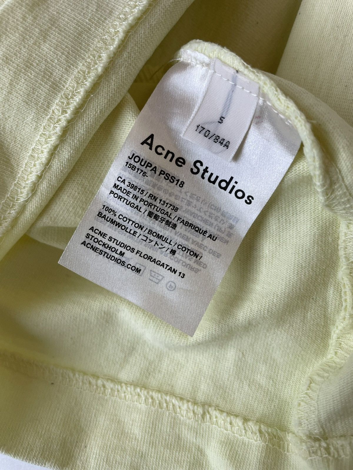 Acne Studios Acne Studios Acne Studios Joupa Logo T-Shirt Dress Yellow Size XS / US 0-2 / IT 36-38 - 4 Thumbnail