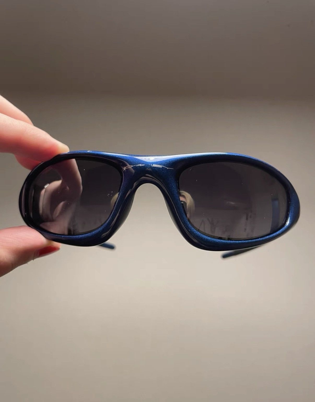 Oakley OAKLEY New Straight Jacket 'Blue' Sports Sunglasses K24 Size ONE SIZE - 1 Thumbnail