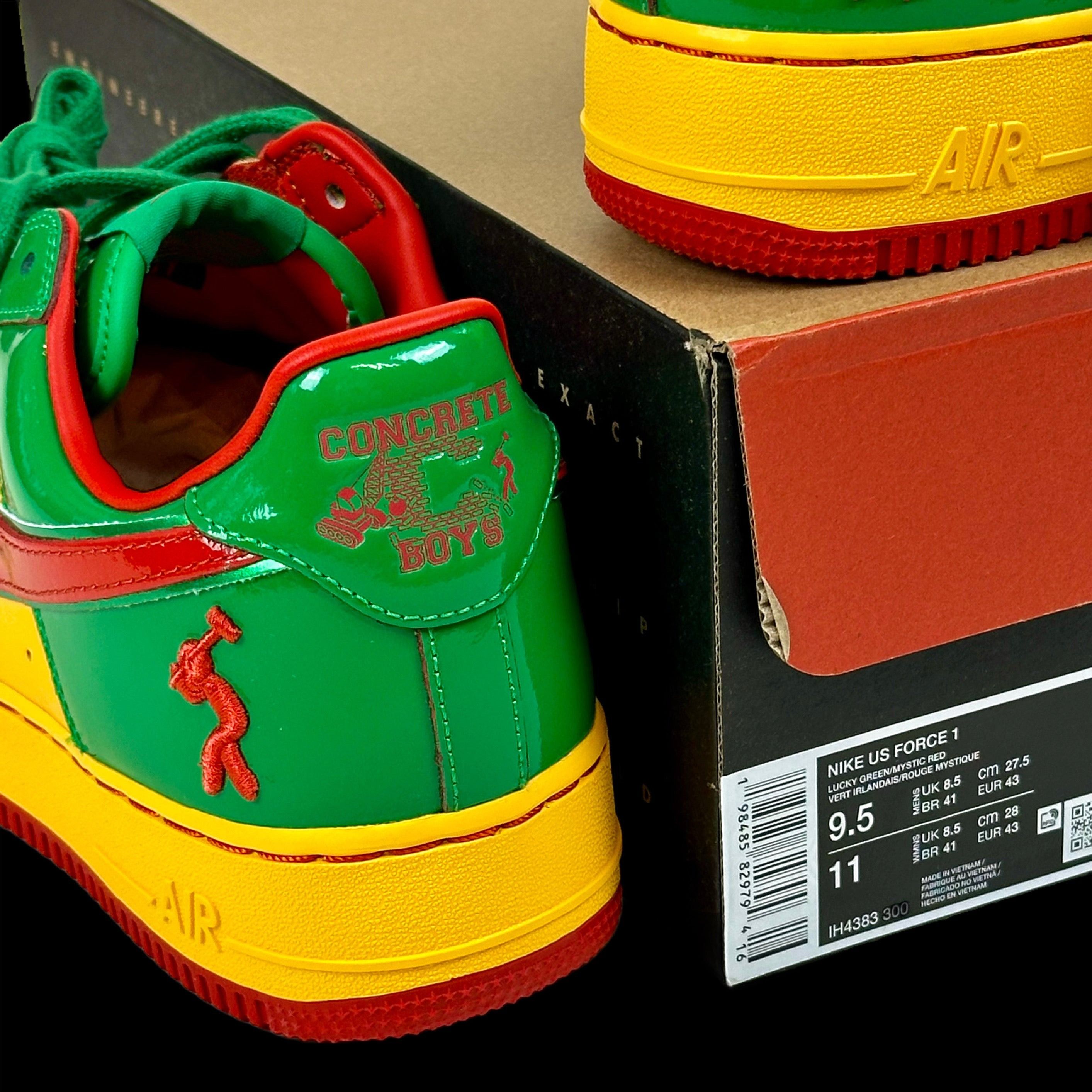 Lil Yachty × Nike 2025 lil yachty // nike air force 1 rasta lucky green bape Size US 9.5 / EU 42-43 - 3 Thumbnail