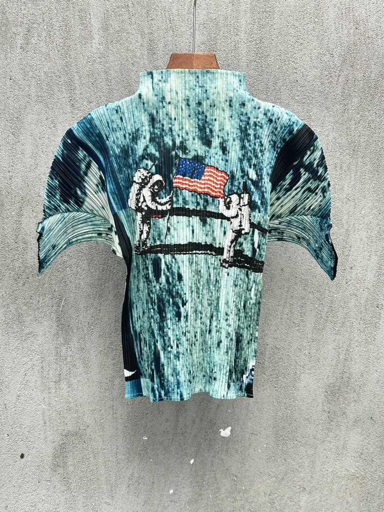 Issey Miyake Issey Miyake The pleated shirt for the US moon landing Size XXL / US 16-18 / IT 52-54 - 1 Thumbnail