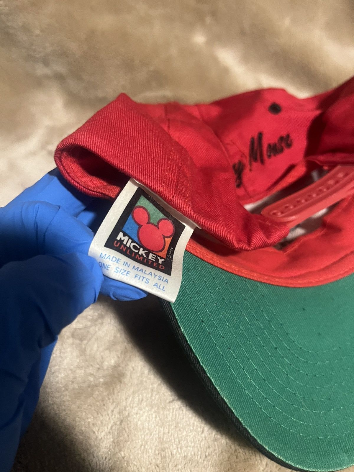 Disney × Mickey Unlimited × Vintage Vintage 90’s Micky Unlimited Micky mouse Red Dad Hat Size ONE SIZE - 7 Thumbnail