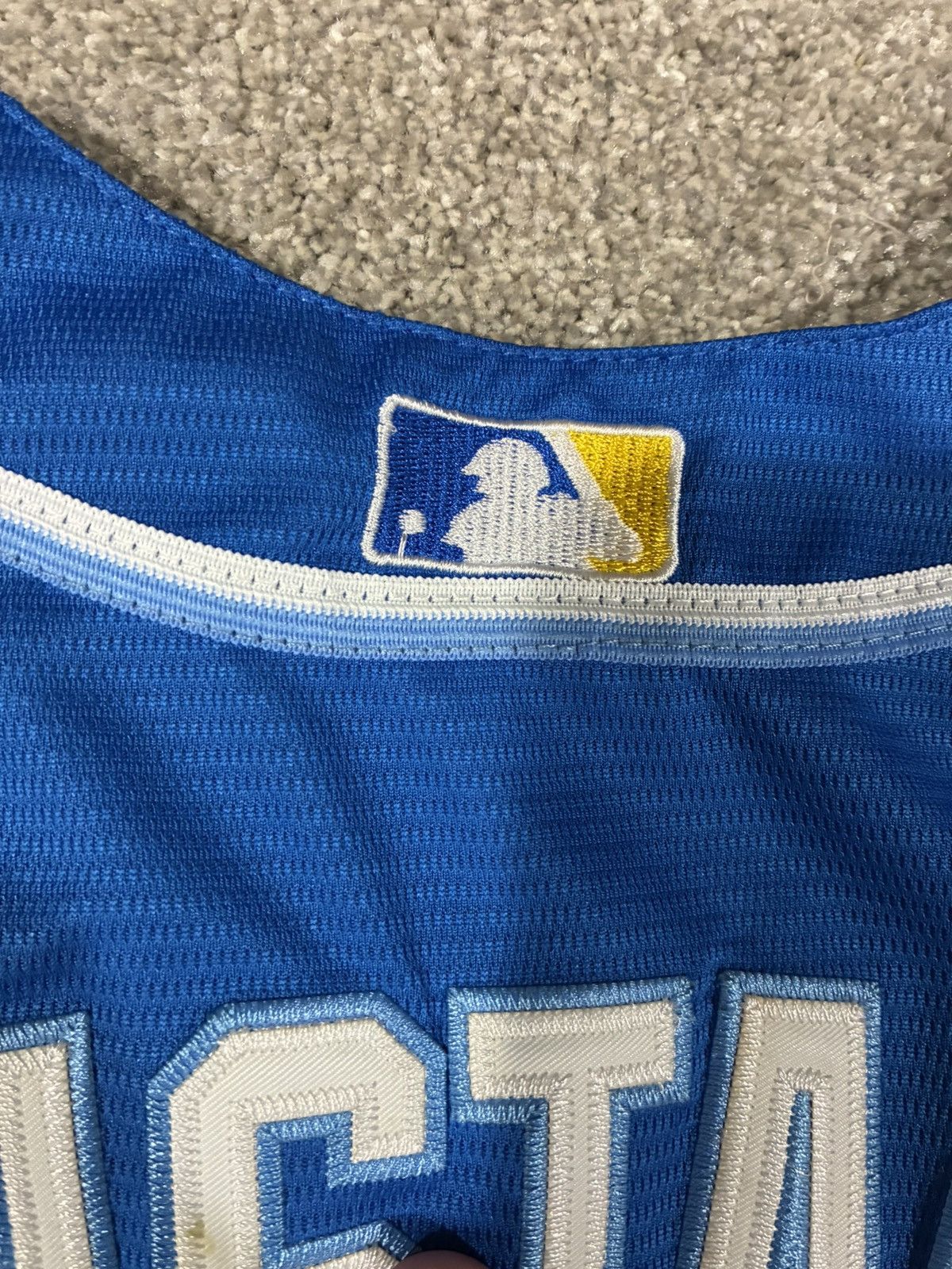 Majestic Moustakas 2015 World Series Champions KC Royals Sz 2XL Size US XXL / EU 58 / 5 - 9 Thumbnail