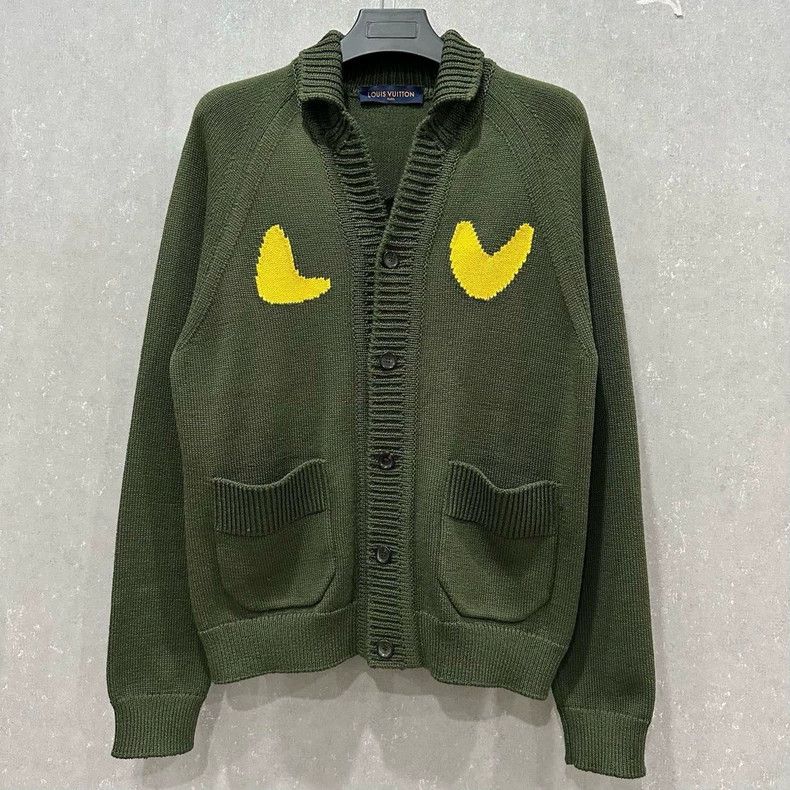 Louis Vuitton Louis Vuitton Co-branded tiger-head cardigan sweater Size US L / EU 52-54 / 3 - 1 Thumbnail
