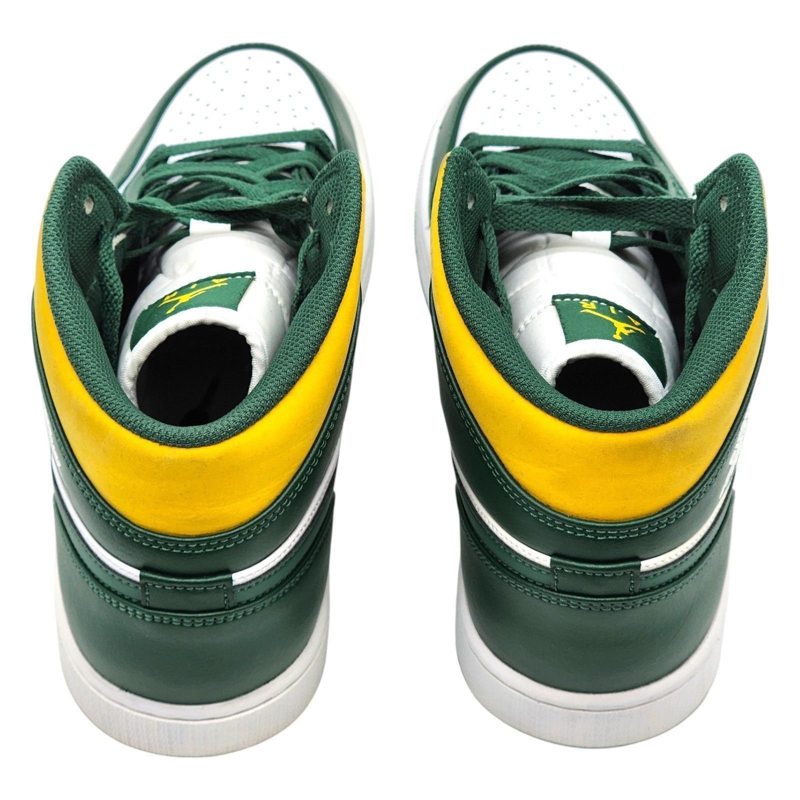 Jordan Brand 1 Mid 554724-371 Leather Sneakers Noble Green US 11 Size US 11 / EU 44 - 7 Thumbnail