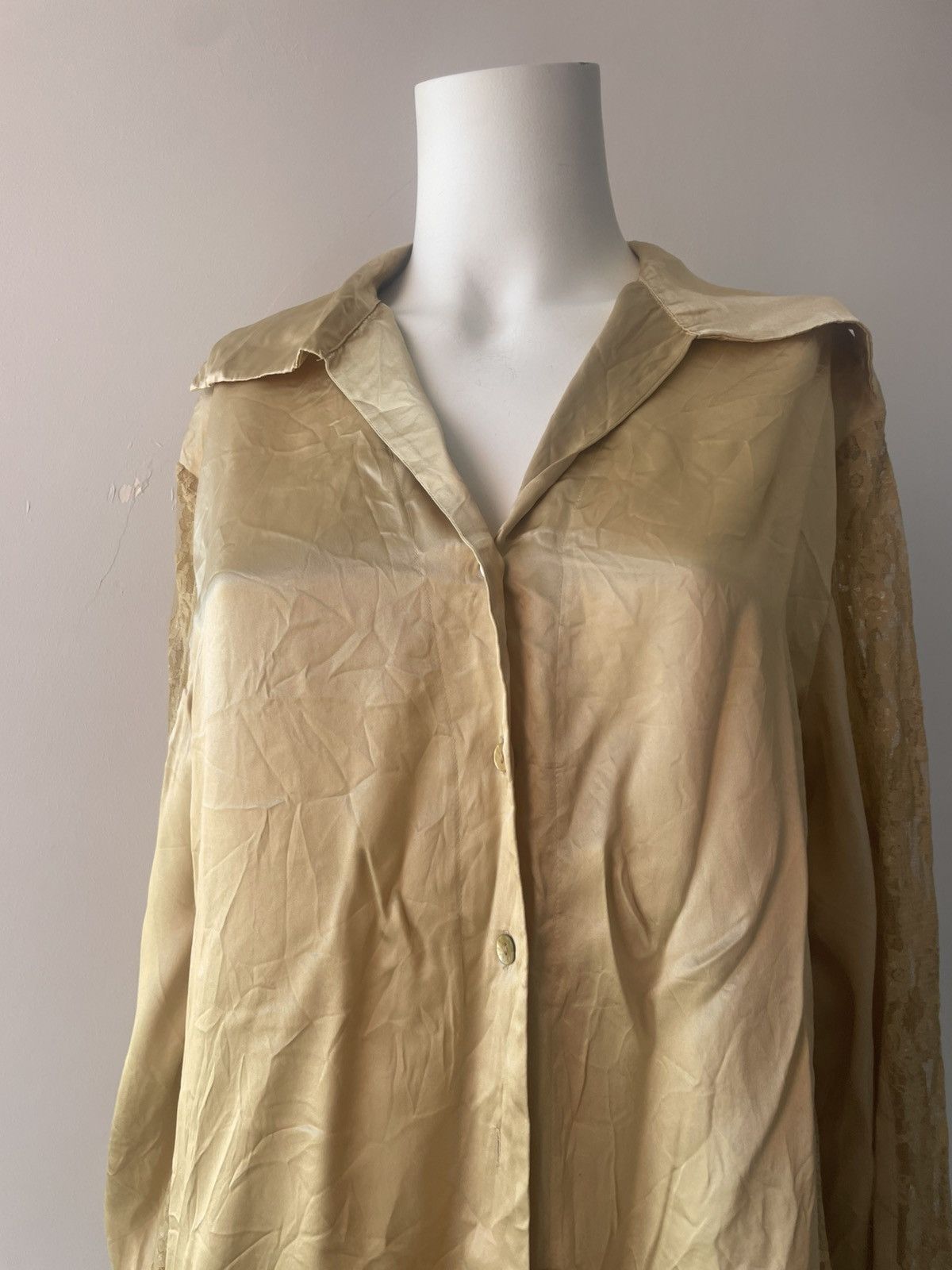 Vintage Derhy silk shirt Size L / US 10 / IT 46 - 7 Thumbnail