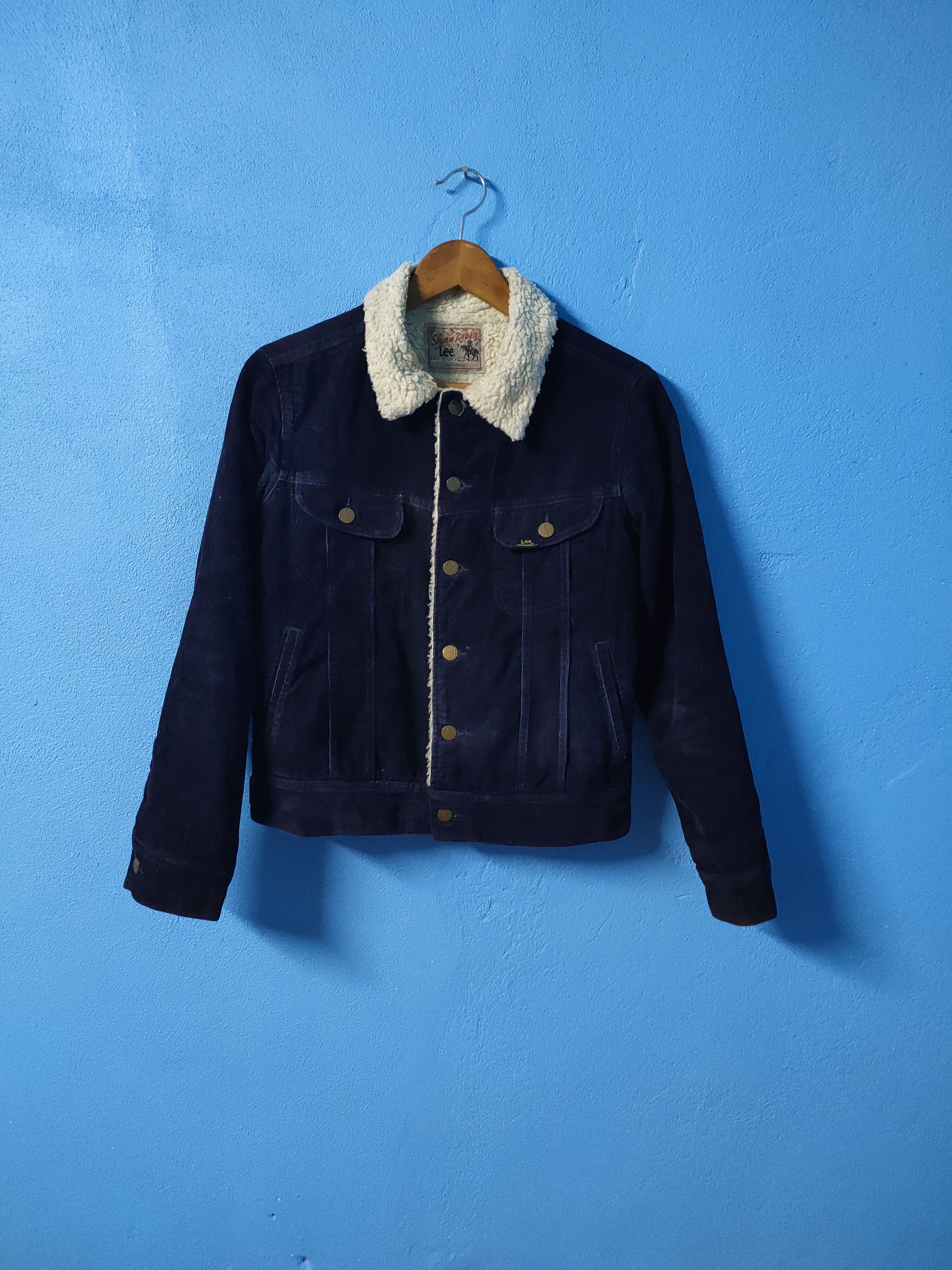 image of Lee Storm Riders Sanforized Jacket in Dark Blue, Women's (Size Medium)