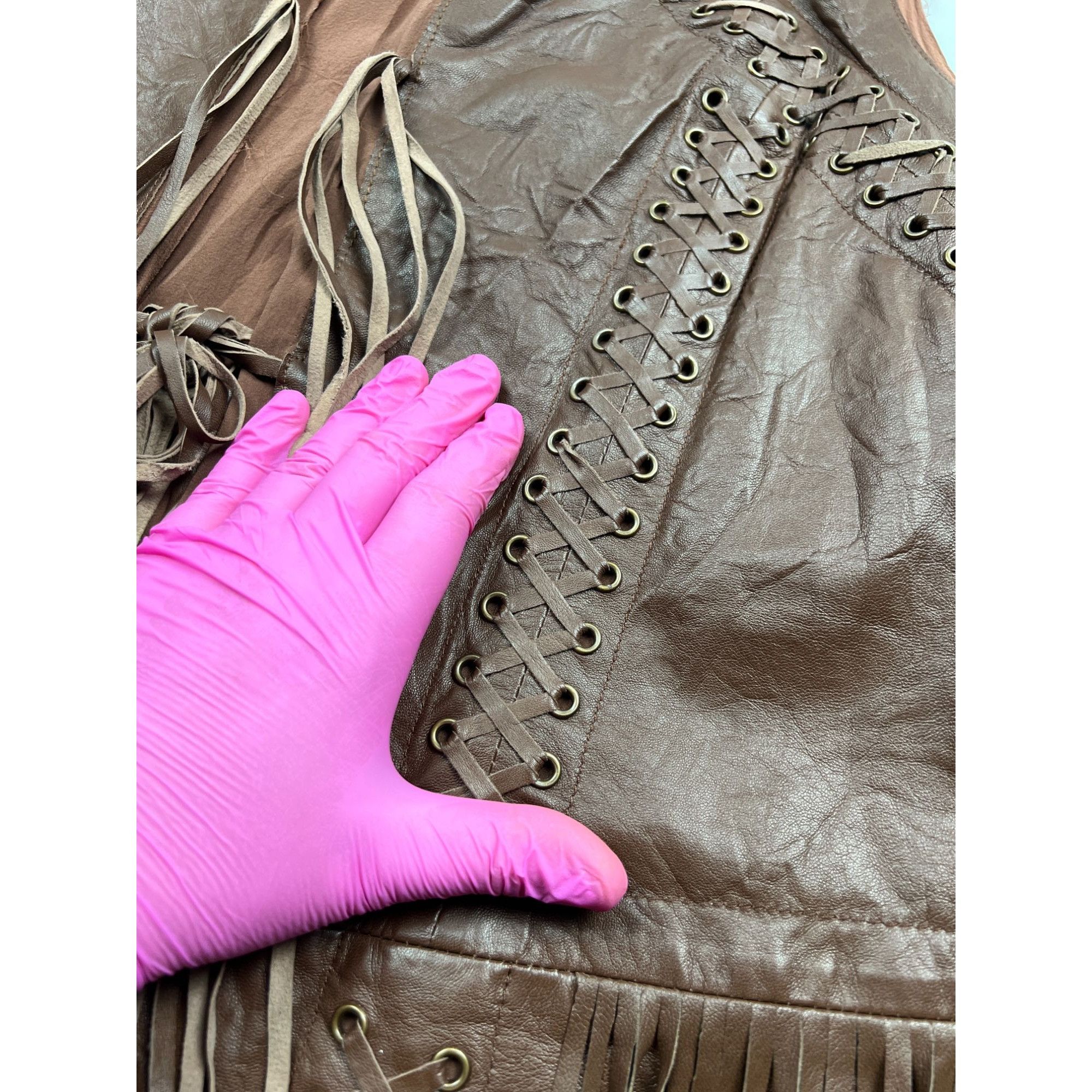 Roberto Cavalli Roberto Cavalli Class Silk Leather Cowboy Dress (Y0881) Size XL / US 12-14 / IT 48-50 - 4 Thumbnail