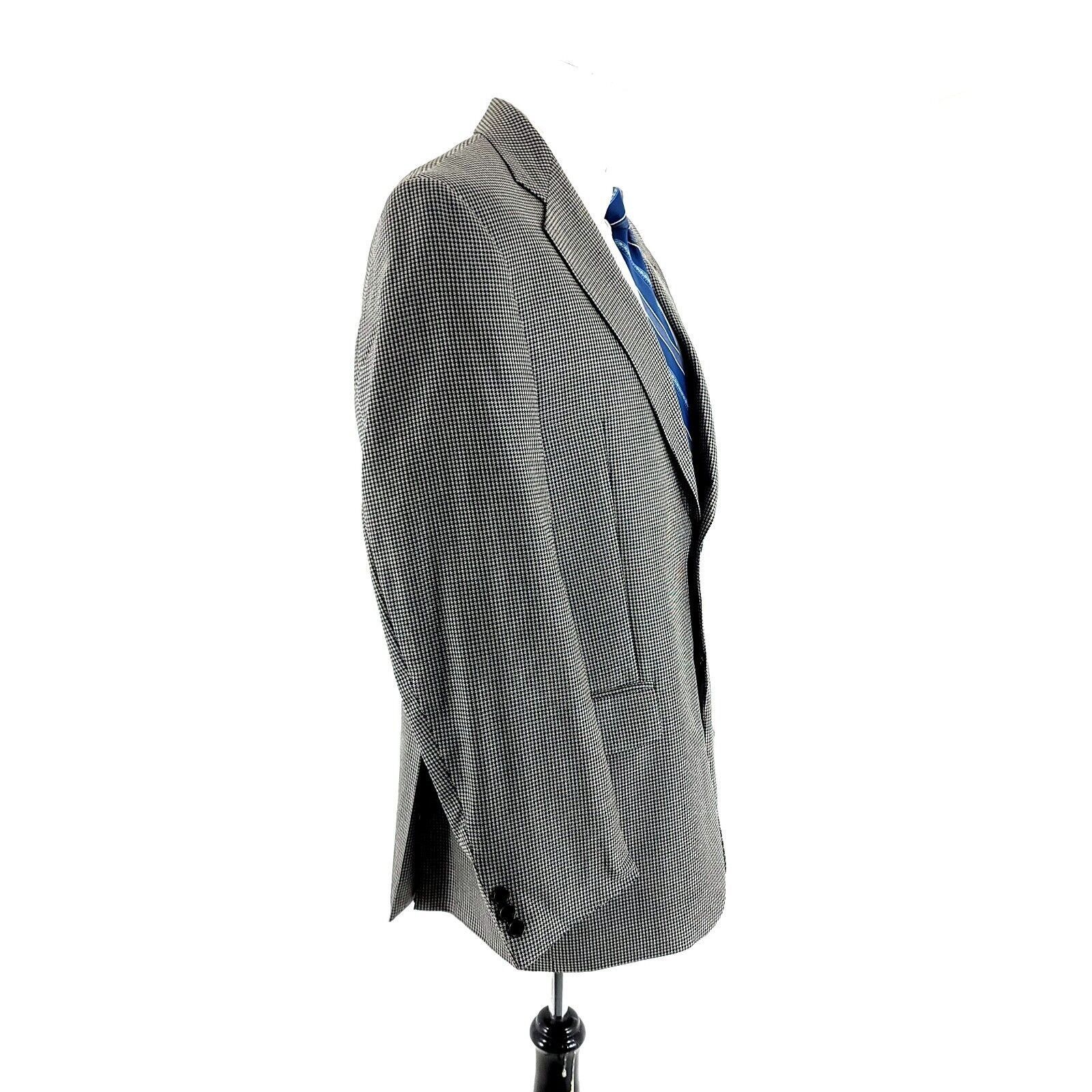 Joseph Abboud Joseph Abboud Textured Silk Wool 2 Button Sport Coat 40R Or Size 40R - 7 Thumbnail