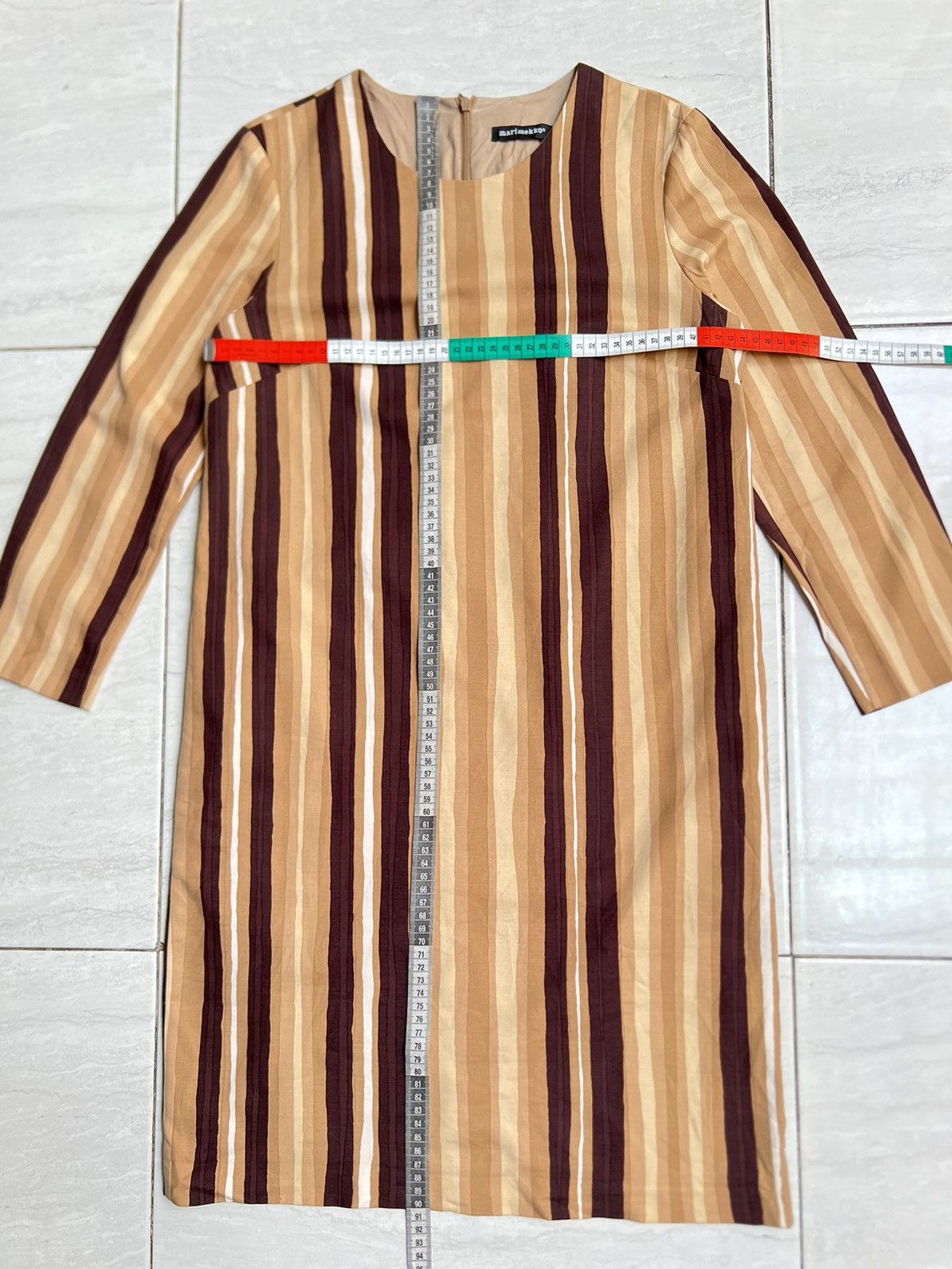 Marimekko MARIMEKKO Striped Midi Dress Size XS / US 0-2 / IT 36-38 - 7 Thumbnail
