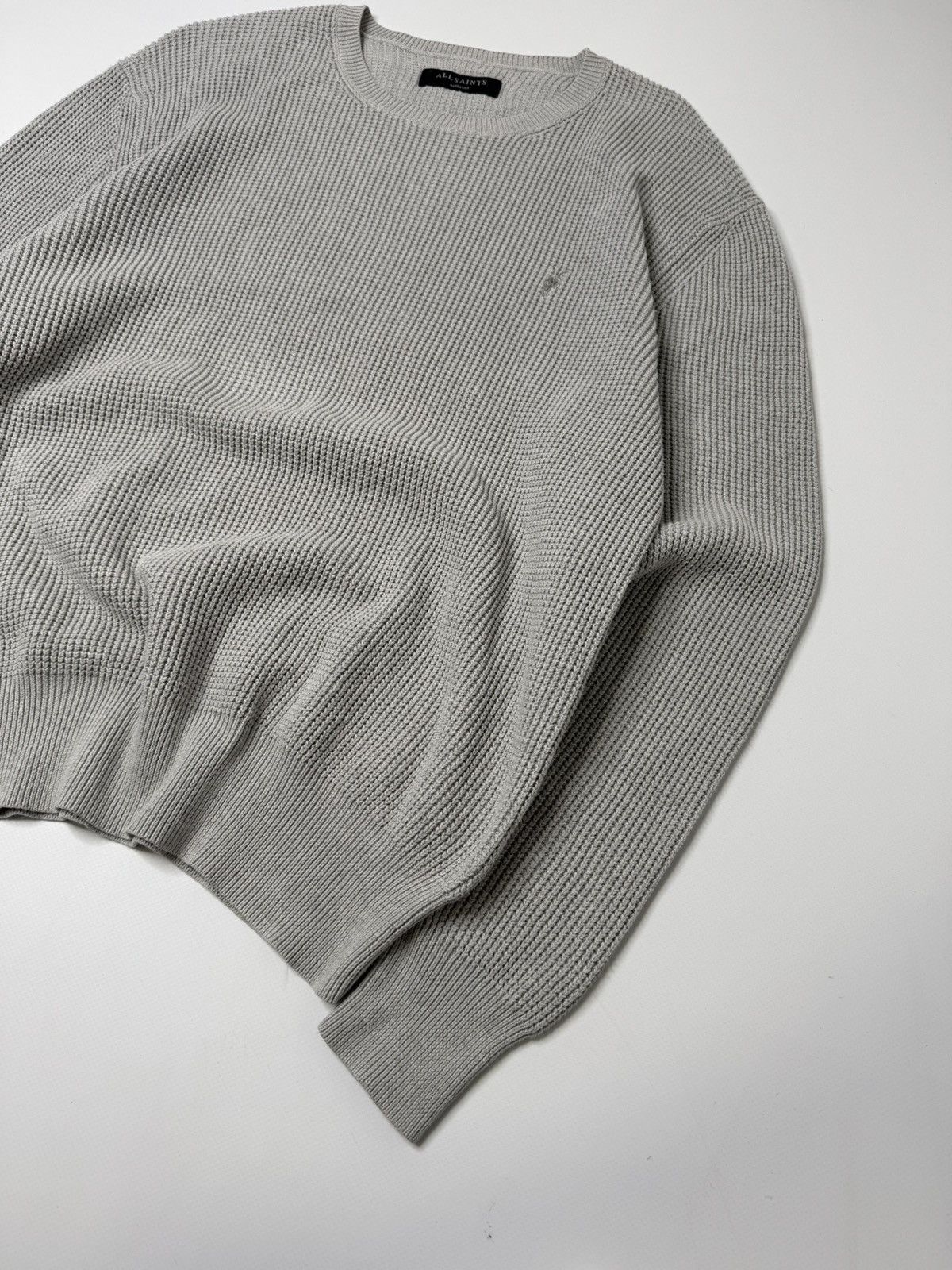 Allsaints Allsaints waffle knit sweater old money desginer swag y2k 00 Size US M / EU 48-50 / 2 - 4 Thumbnail