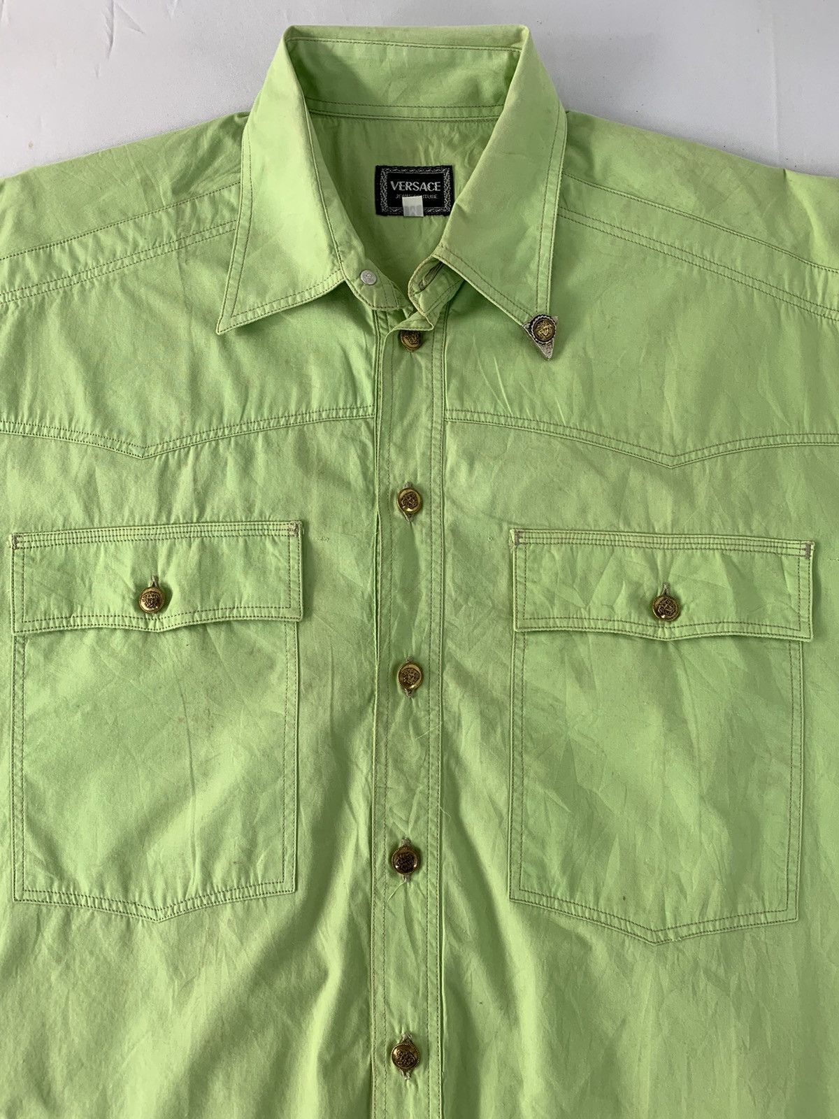 Versace Jeans Couture Hype Versace Jeans Couture Button Up Shirt Double Pocket Size US M / EU 48-50 / 2 - 3 Thumbnail