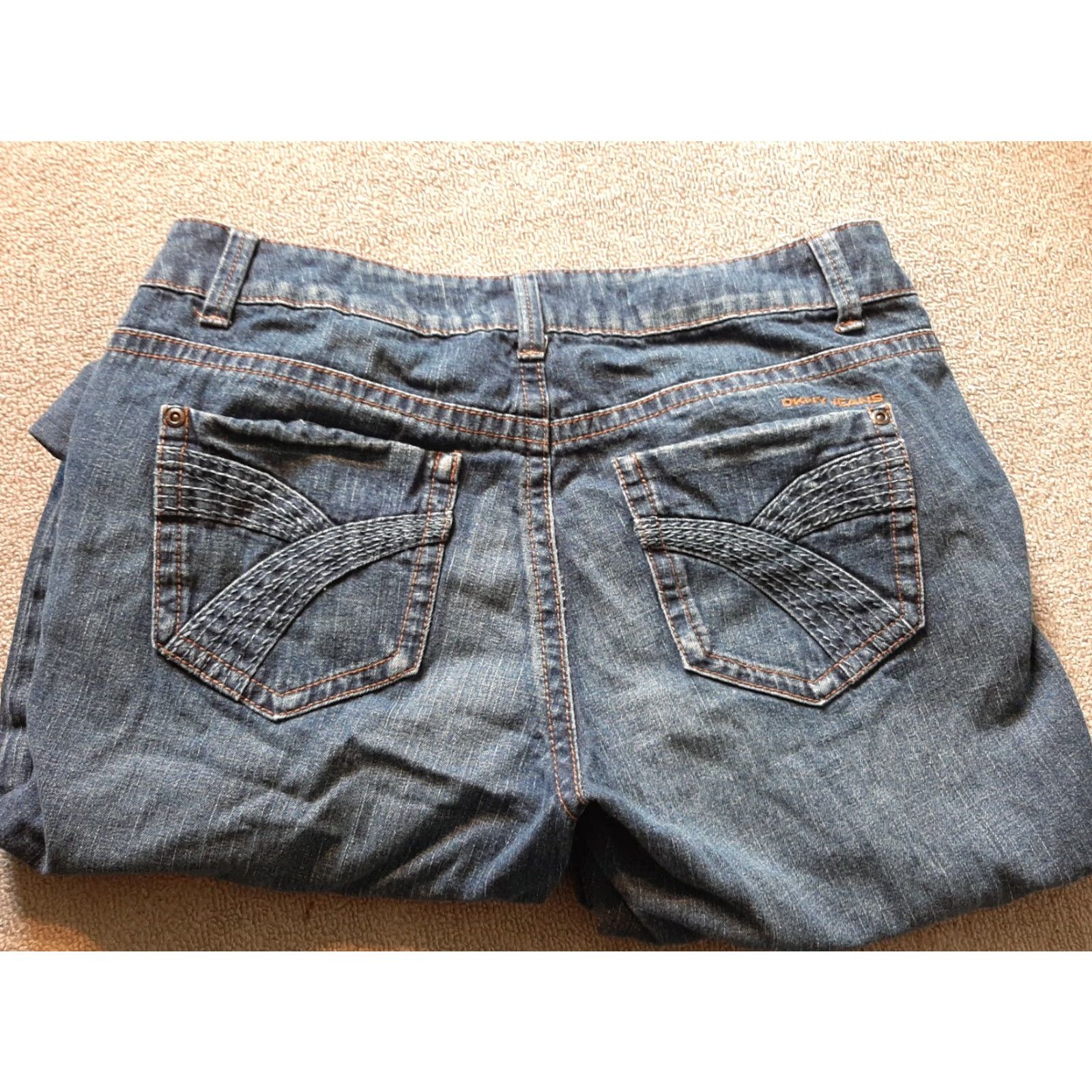 DKNY DKNY Jeans Women’s Size 6 Blue Pants Denim Cotton Blend 5-Pocket Slim Straight Regular Zip Machine Washable Womens Size 28" / US 6 / IT 42 - 5 Thumbnail