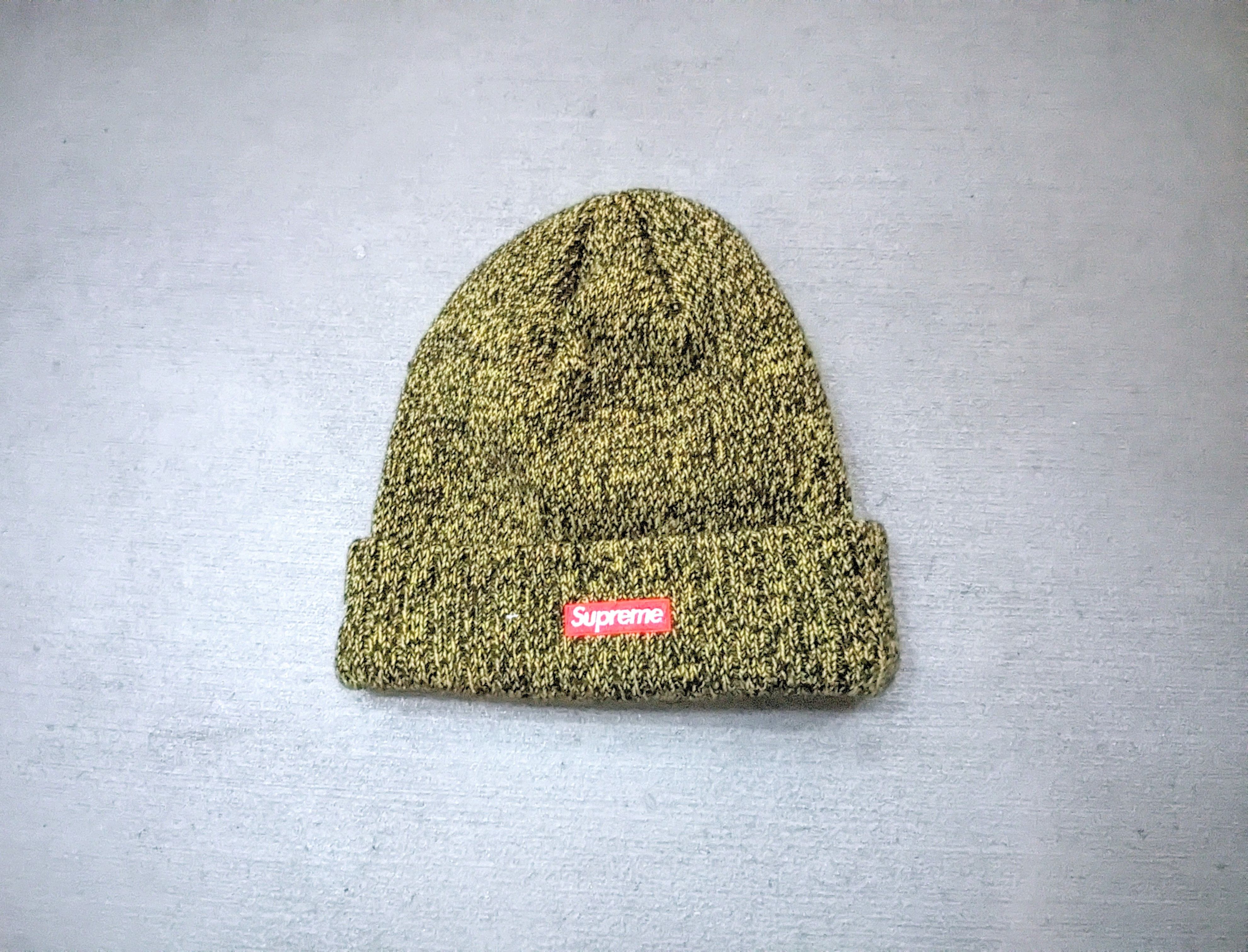 New Era × Supreme Supreme x New Era Arc Logo Beanie Yellow Black FW18 Size ONE SIZE - 2 Thumbnail