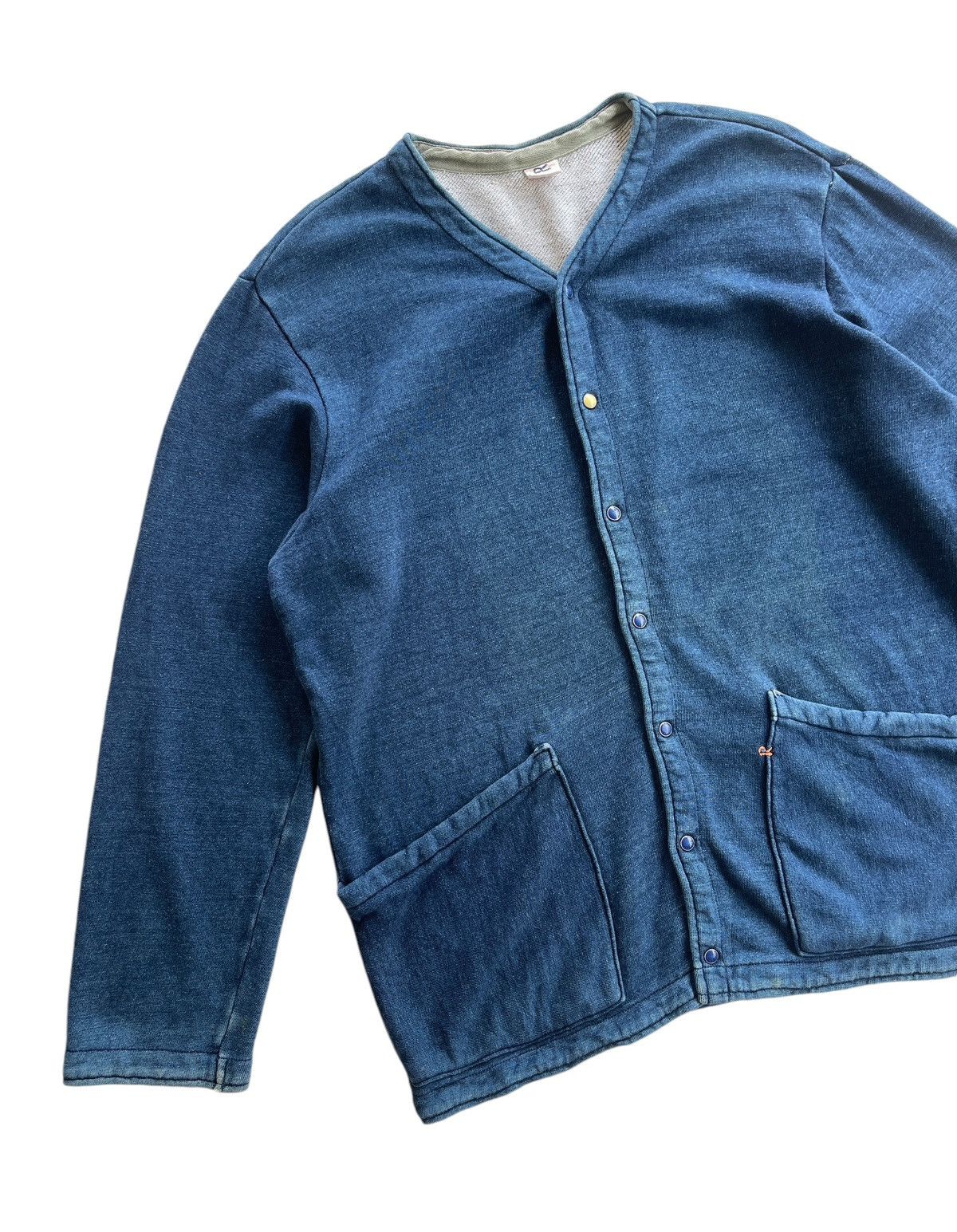 45rpm 45rpm Kapital Dyed Indigo Men Cardigan Jacket Size US L / EU 52-54 / 3 - 4 Thumbnail