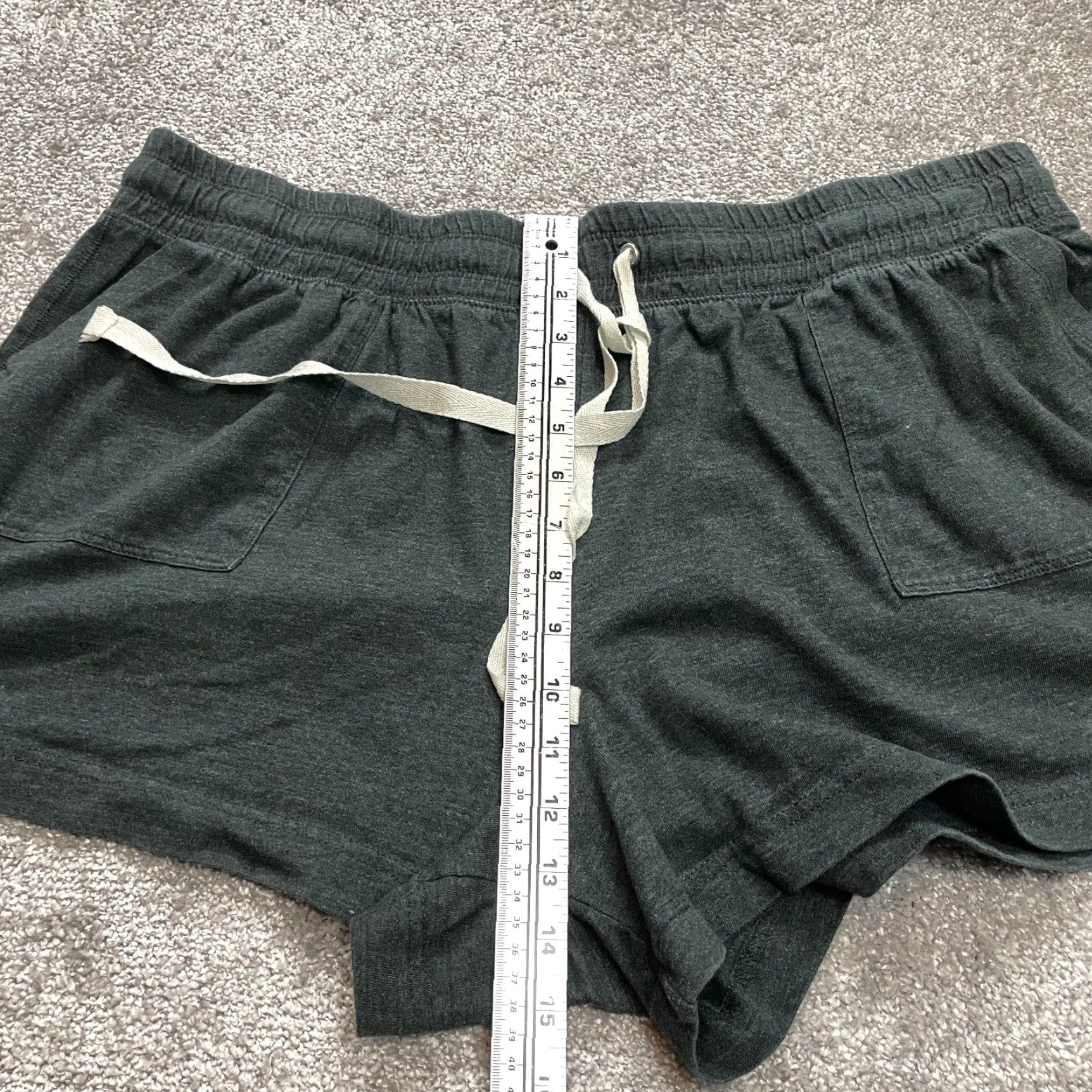 Vintage VINTAGE? No. Just Be Sweatshorts Womens 3X Dark Gray Elastic Drawstring Soft Casual Size ONE SIZE - 4 Thumbnail