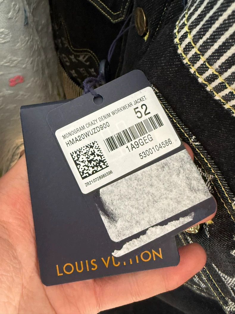 Louis Vuitton Louis VuittonBlack deconstructed patchwork print denim jack Size US L / EU 52-54 / 3 - 3 Thumbnail