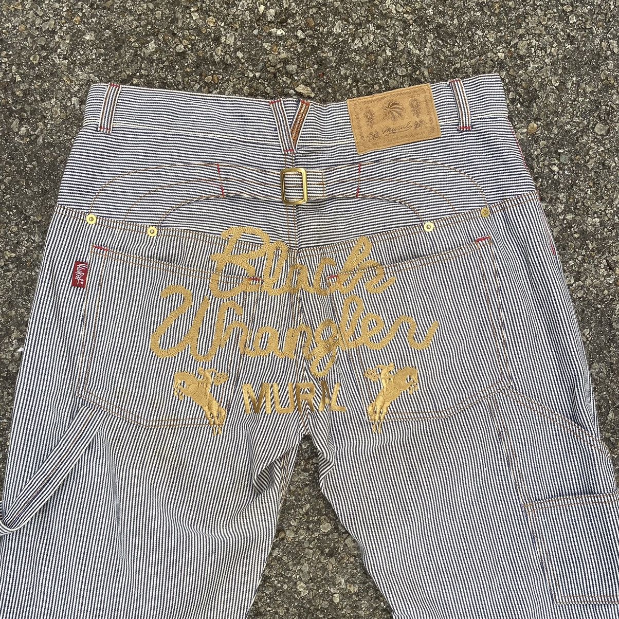 Japanese Brand Mural Buffalo Soldiers Official Wear Hickory Carpenter Pants Size US 31 - 1 Thumbnail