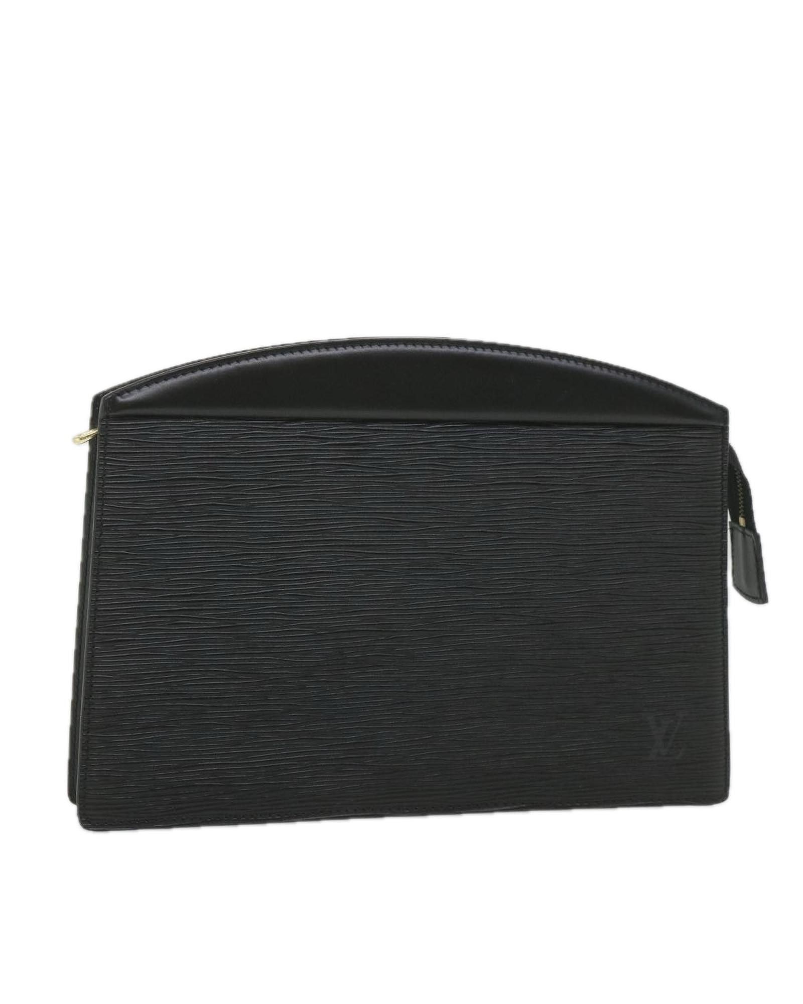 image of Louis Vuitton Black Epi Leather Clutch Bag - M48402, Women's