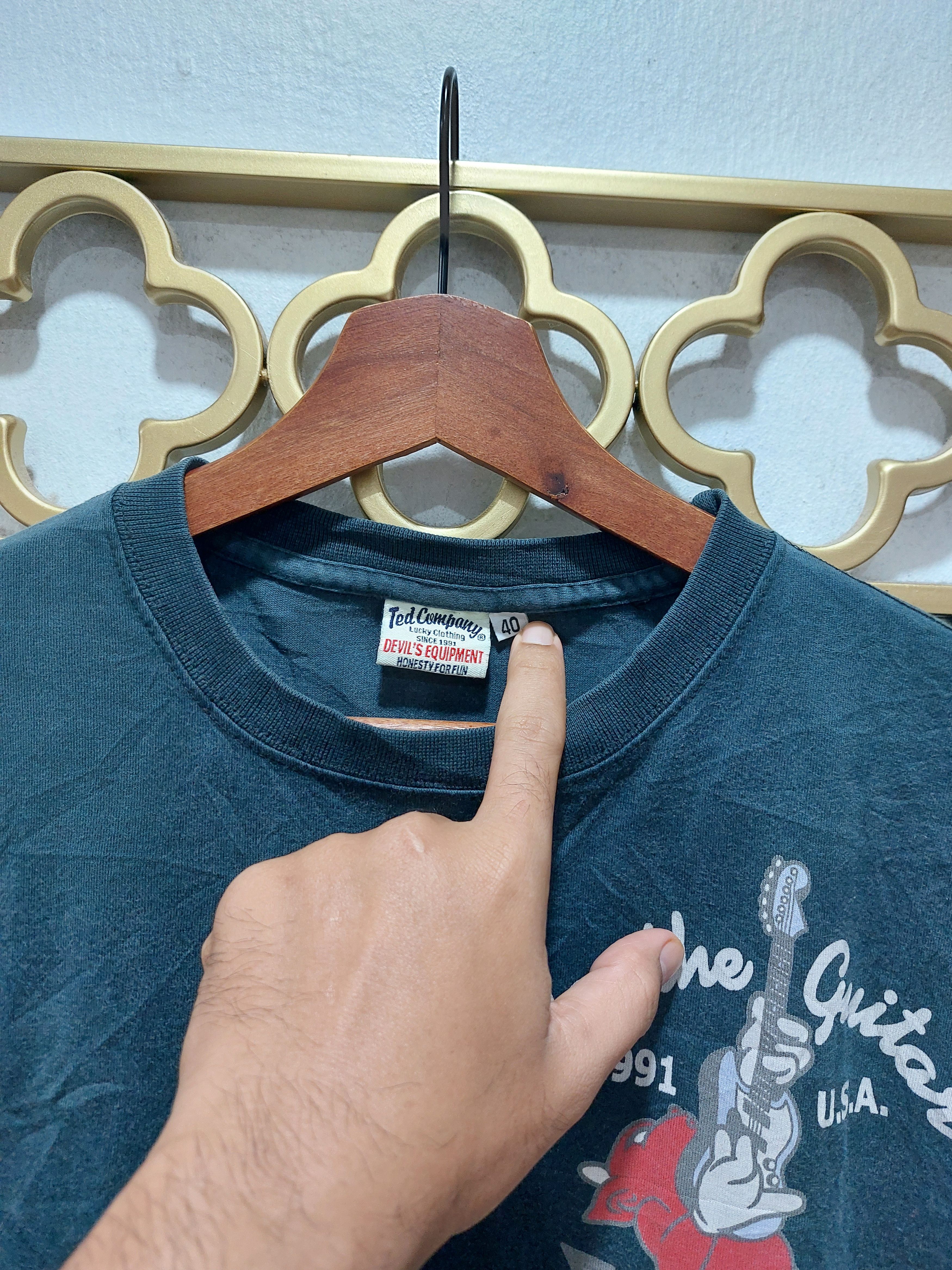 Japanese Brand × Tedman TEDMAN PLAY THE GUITAR Y2K SUN FAFED TEE Size US M / EU 48-50 / 2 - 6 Thumbnail
