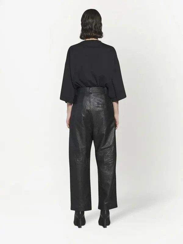 Balenciaga o1mt1gz0924 Cropped Pants in Black Size 28" / US 6 / IT 42 - 4 Thumbnail