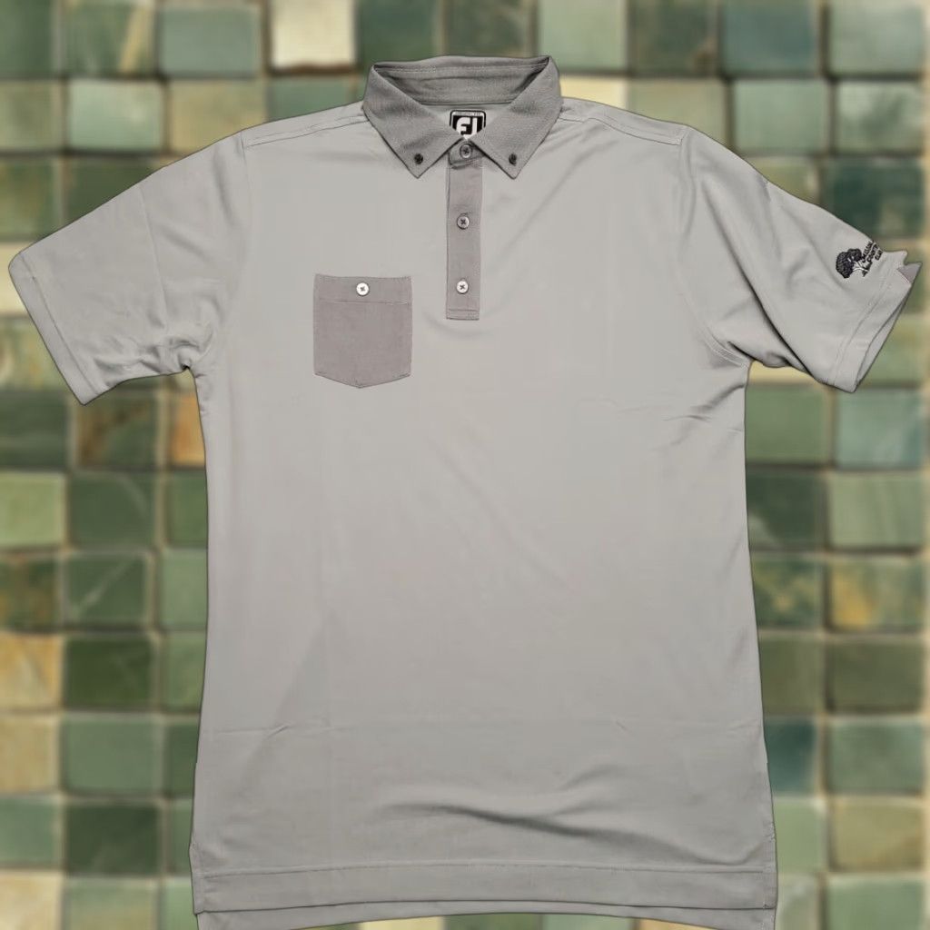 Footjoy VINTAGE Footjoy Polo Shirt Mens L Gray Performance Athletic Fit Golf Club Size US L / EU 52-54 / 3 - 1 Thumbnail