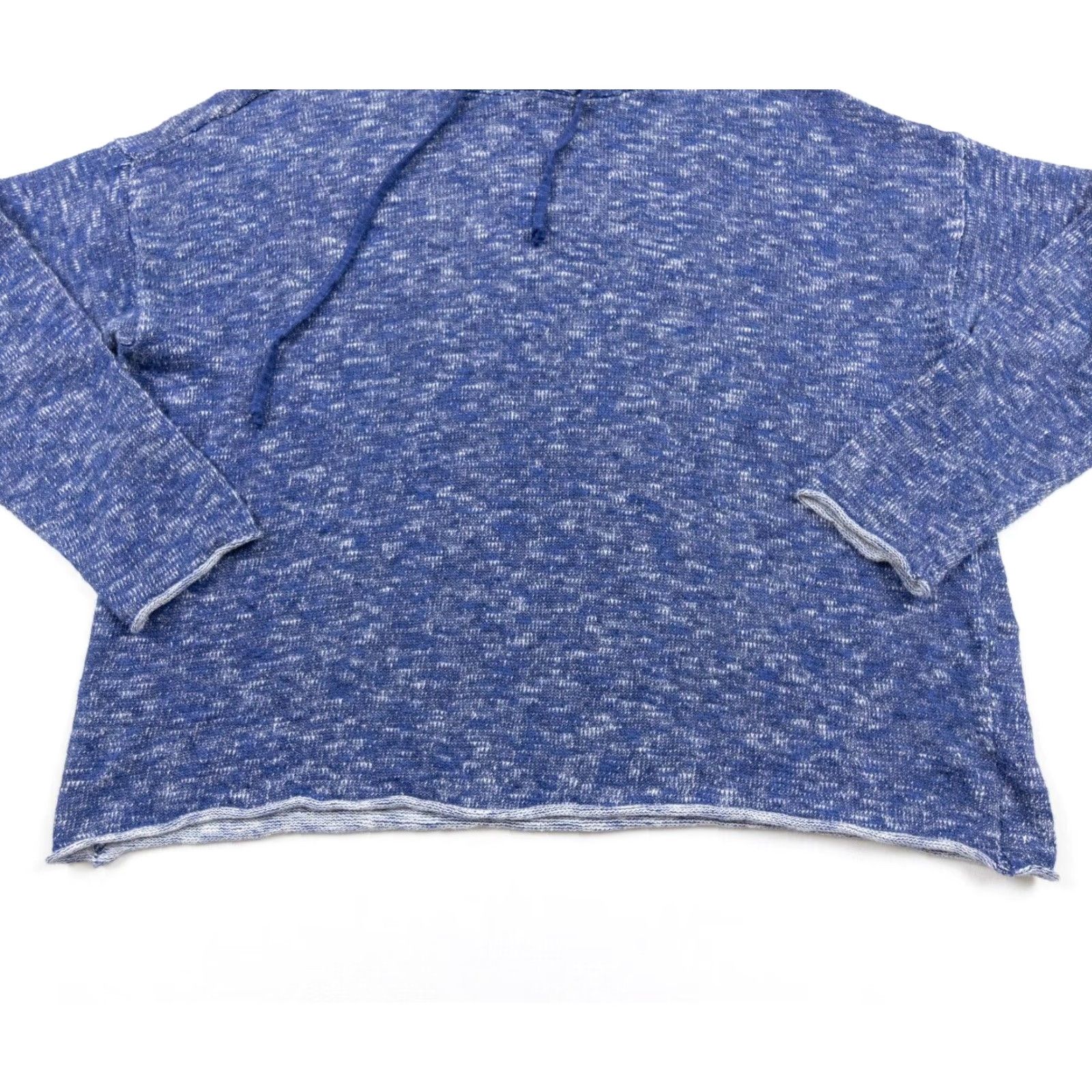 Eileen Fisher Eileen Fisher Women's Oversized Knit Hoodie XXS Blue Boxy Pullover Cotton Linen Size XXS / US 00 / IT 34 - 3 Thumbnail