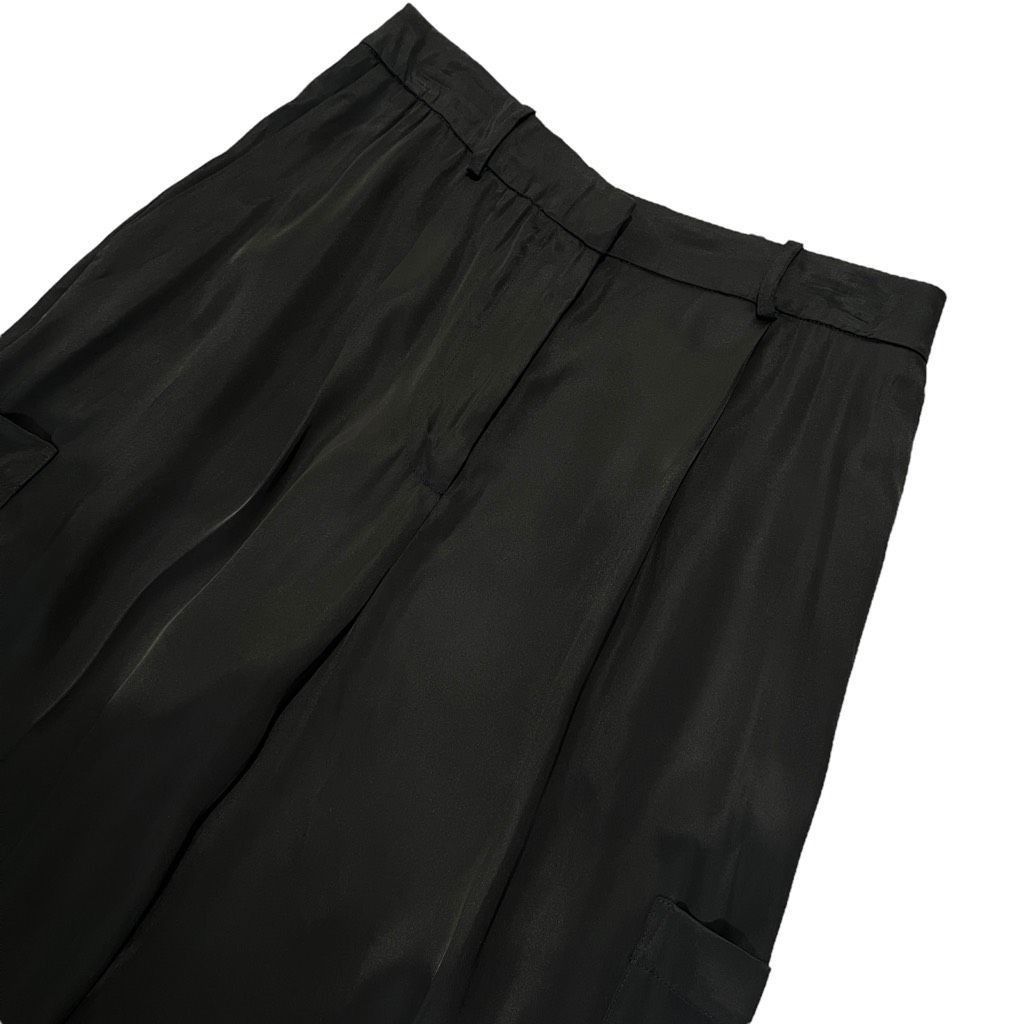 Loulou de Saison Loulou Studio Carmel Cargo Wide Leg Pant in Black Size 27" / US 4 / IT 40 - 4 Thumbnail