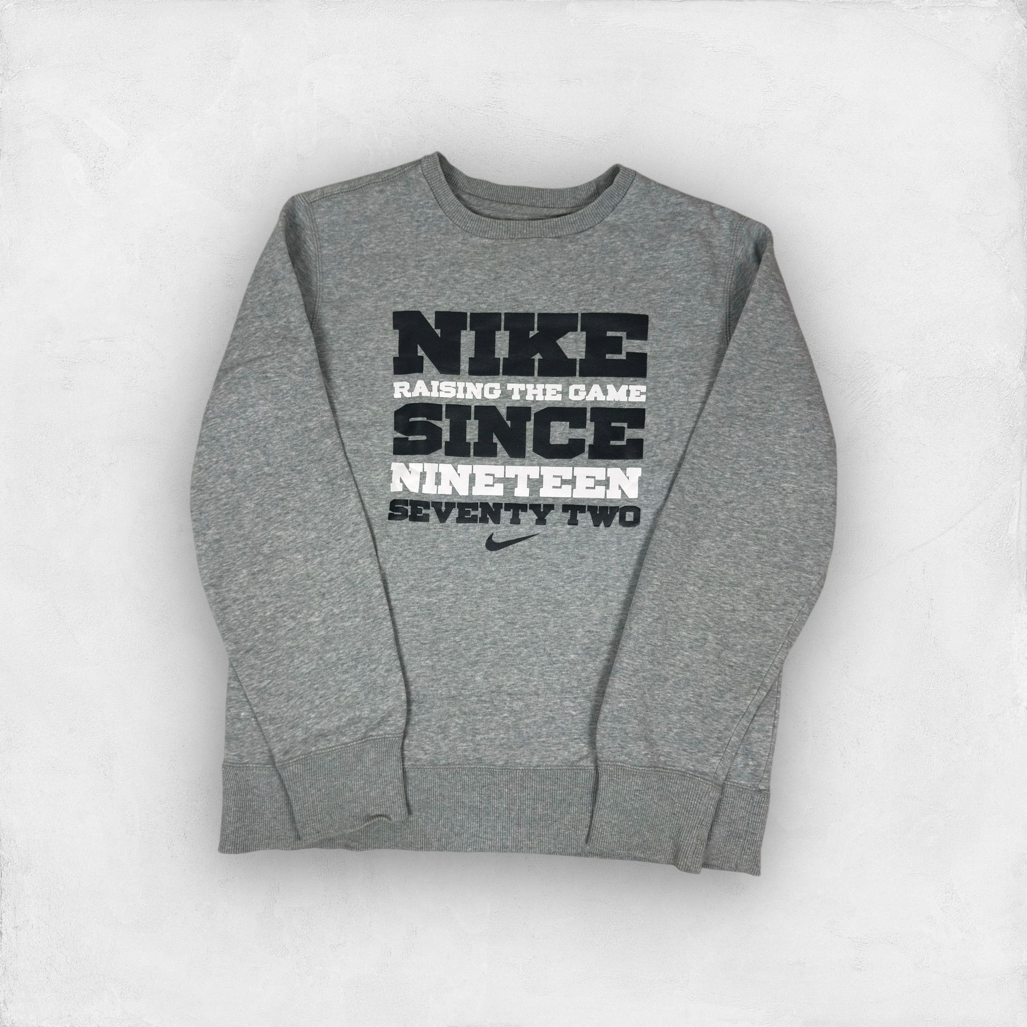 Nike × Vintage Nike Men's Heather Gray Raising The Game Fleece Sweatshirt M Size US M / EU 48-50 / 2 - 1 Thumbnail