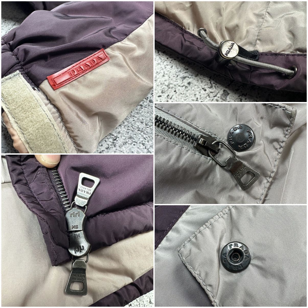 Prada 🔥 Prada Red Tab Vintage Nylon Puffer Down Jacket 🔥 Size S / US 4 / IT 40 - 25 Thumbnail