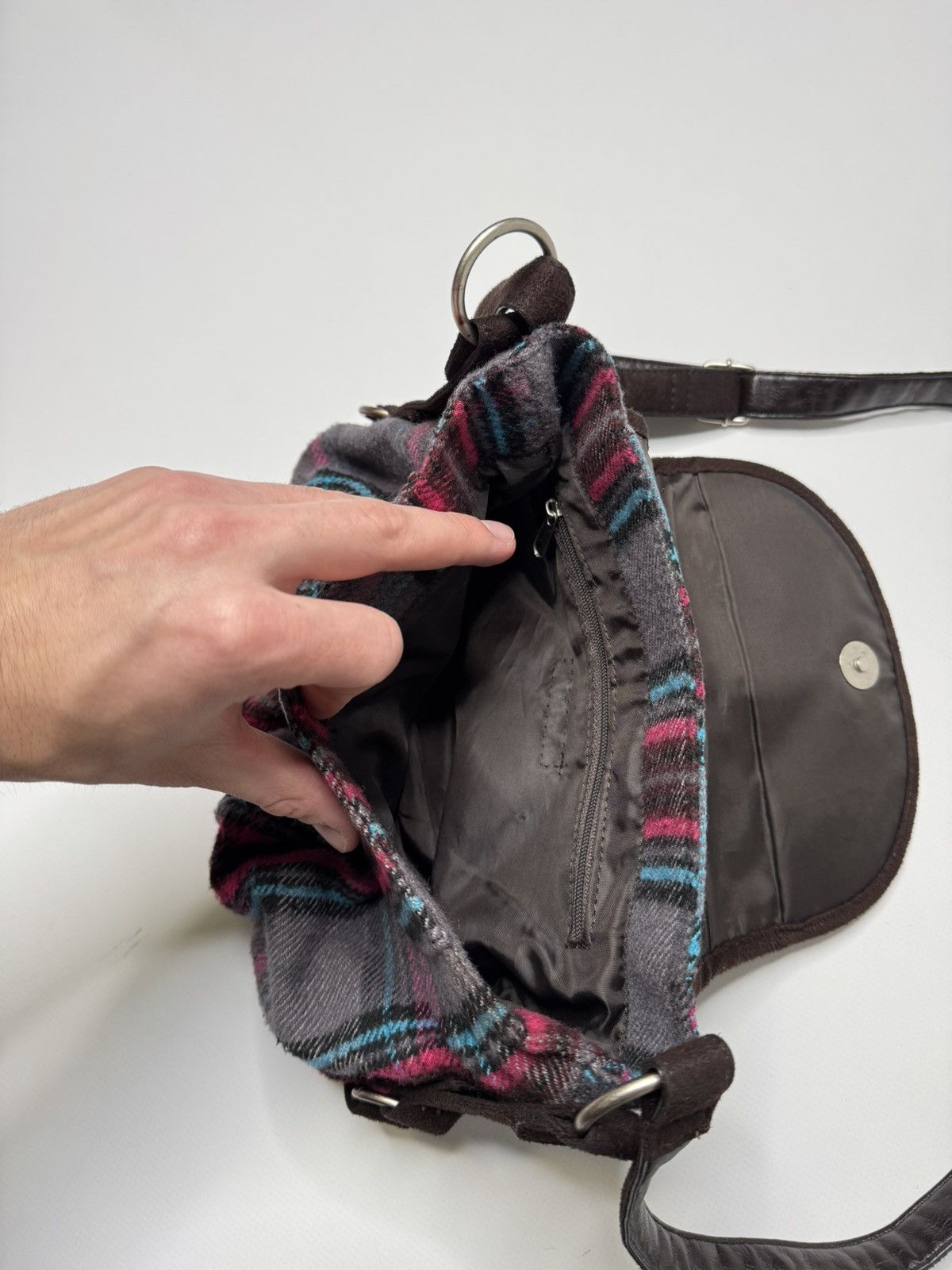 If Six Was Nine Vintage avant garde fleece crossbody bag if6was9 lgb archive Size ONE SIZE - 7 Thumbnail