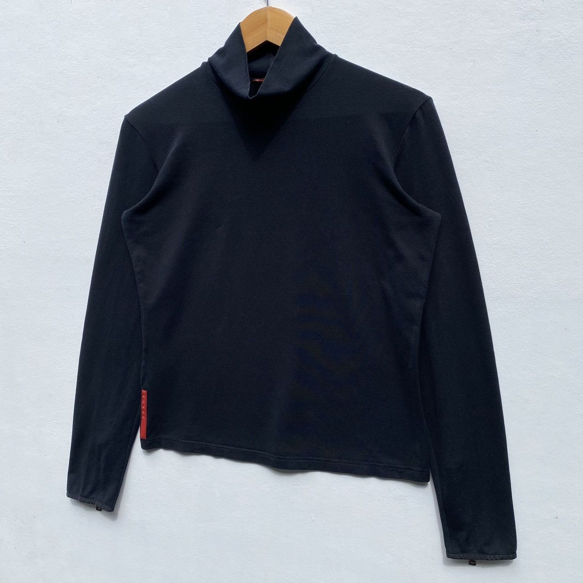 Prada Vintage Prada Turtle Neck Shirt Prada Luxury Brand Size S / US 4 / IT 40 - 3 Thumbnail