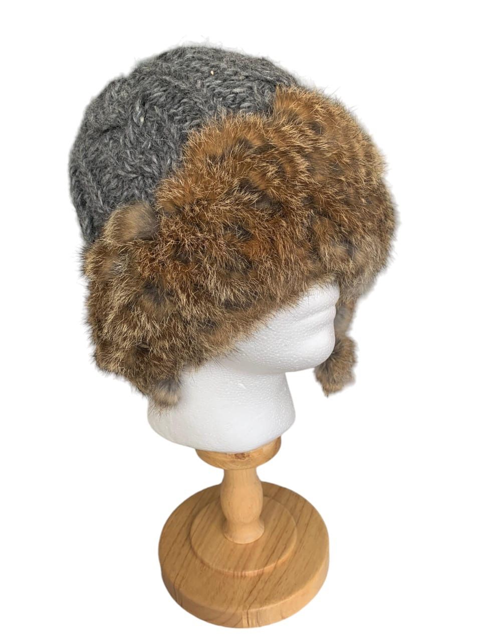 14th Addiction × Japanese Brand × Le Grande Bleu (L.G.B.) Punk Style Knitted Fur Beanie Hat Size ONE SIZE - 1 Thumbnail