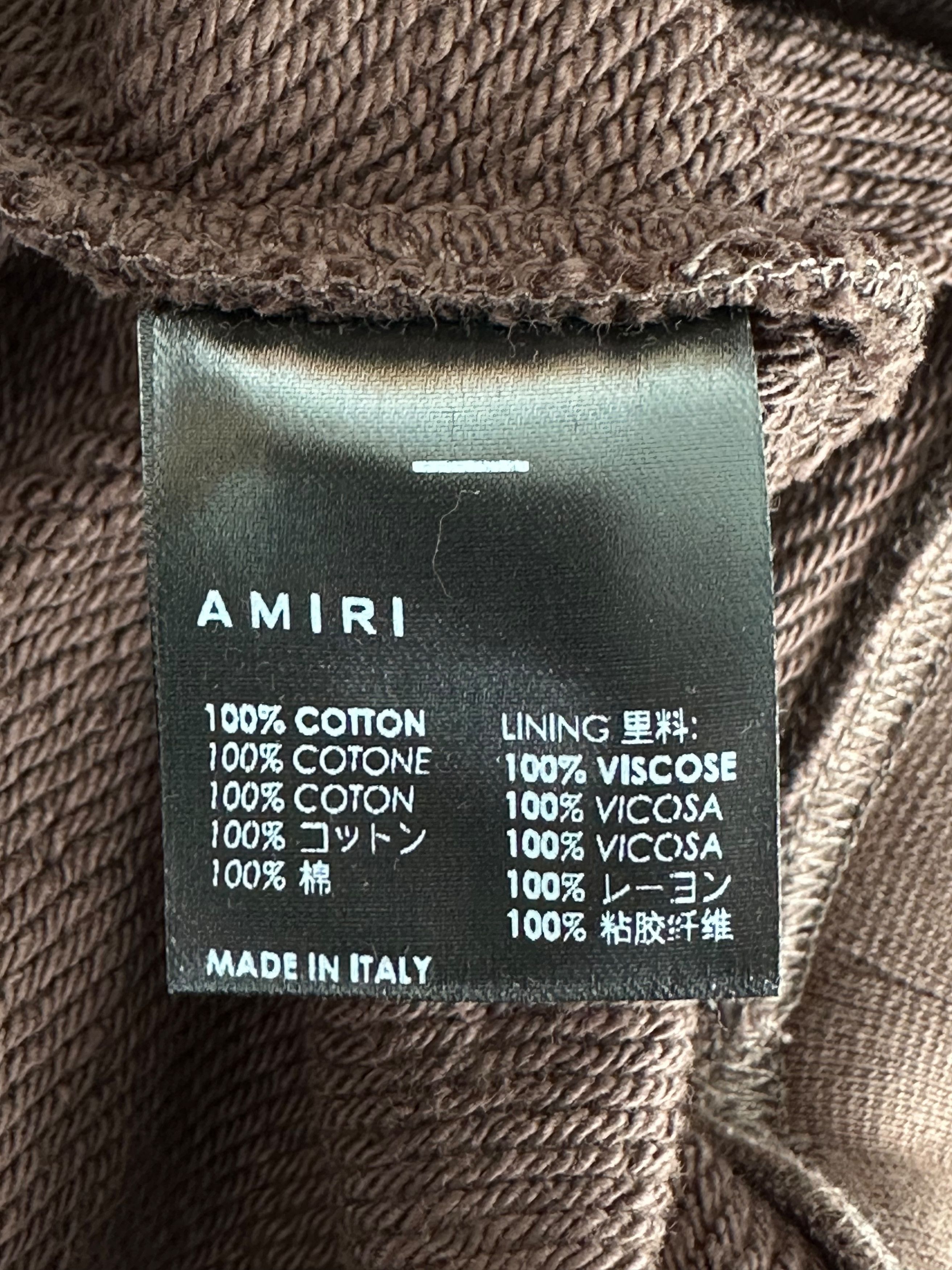 Amiri Amiri Brown & White MA Bar Logo Hoodie Size US XS / EU 42 / 0 - 4 Thumbnail