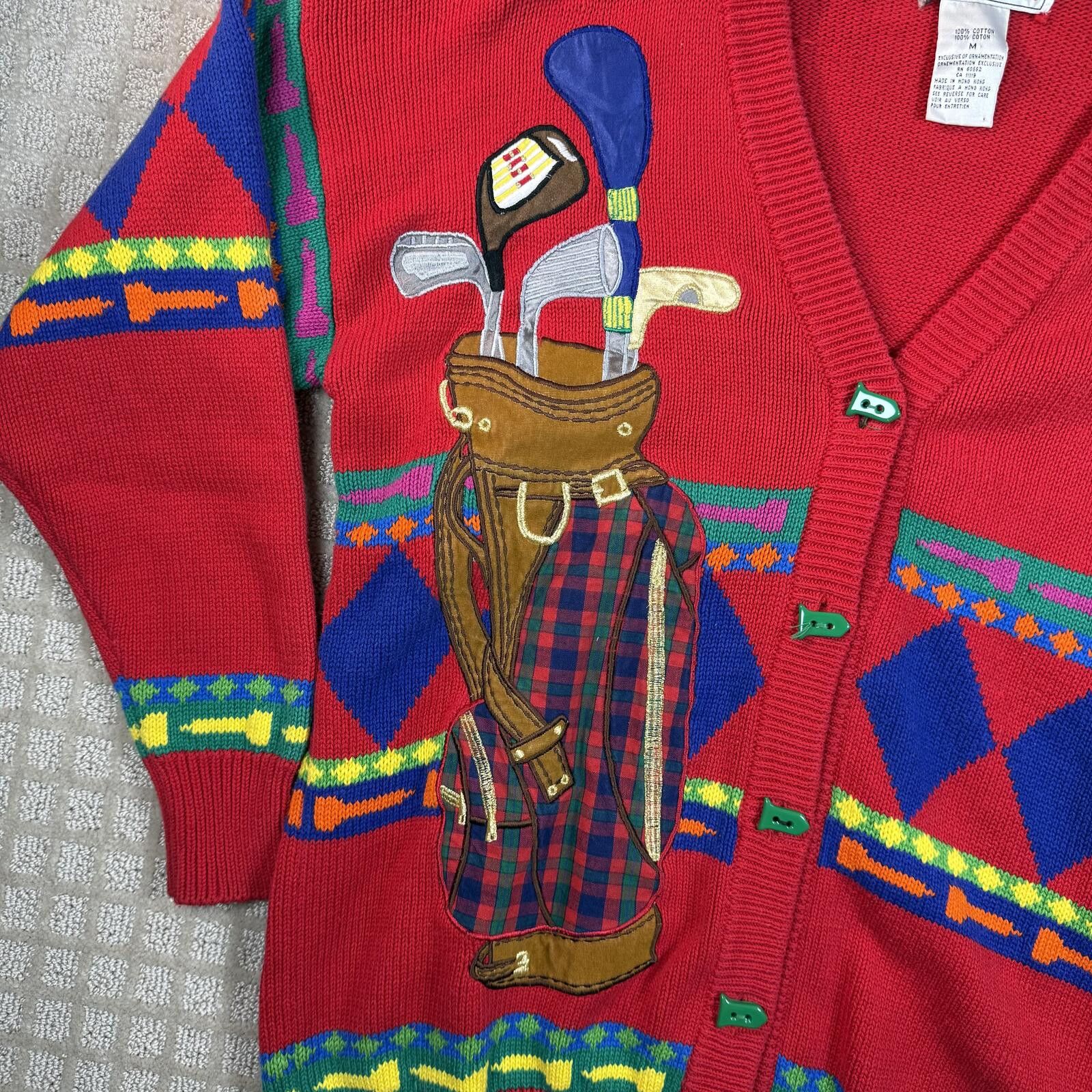 Other Vintage Lizi Ruch Golf Knit Cardigan Women’s M Size M / US 6-8 / IT 42-44 - 2 Thumbnail