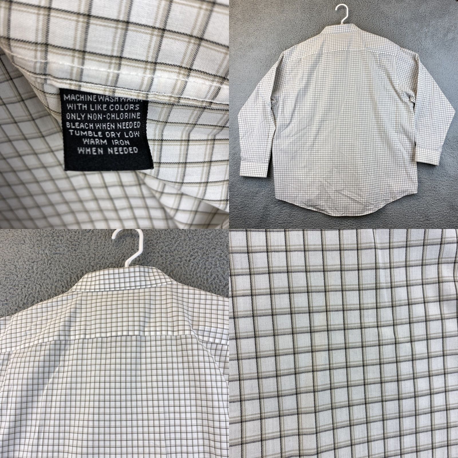 Croft & Barrow Croft & Barrow Button-Up Shirt Men XL Check Long Sleeve Button-Down Collared 82-46 Multicolor, Cotton Polyester, Regular Fit, All Seasons, Pockets Size US XL / EU 56 / 4 - 8 Thumbnail