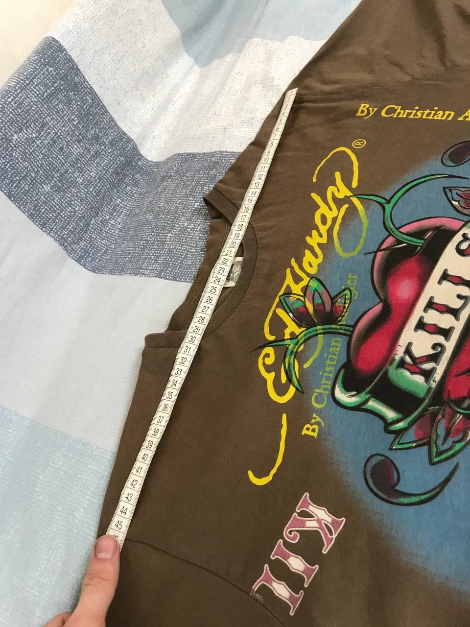 Ed Hardy 🔥 Ed Hardy Christian Audigier Made in USA Shirt Love Kills Size US XL / EU 56 / 4 - 14 Thumbnail
