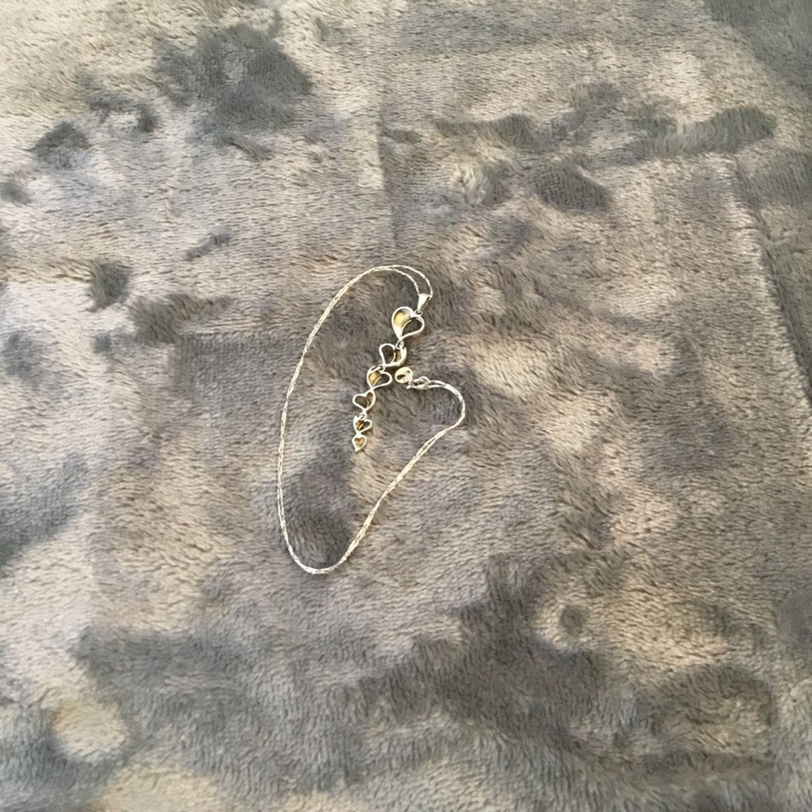 Other Sterling Silver Multi-Heart Necklace Size ONE SIZE - 5 Thumbnail