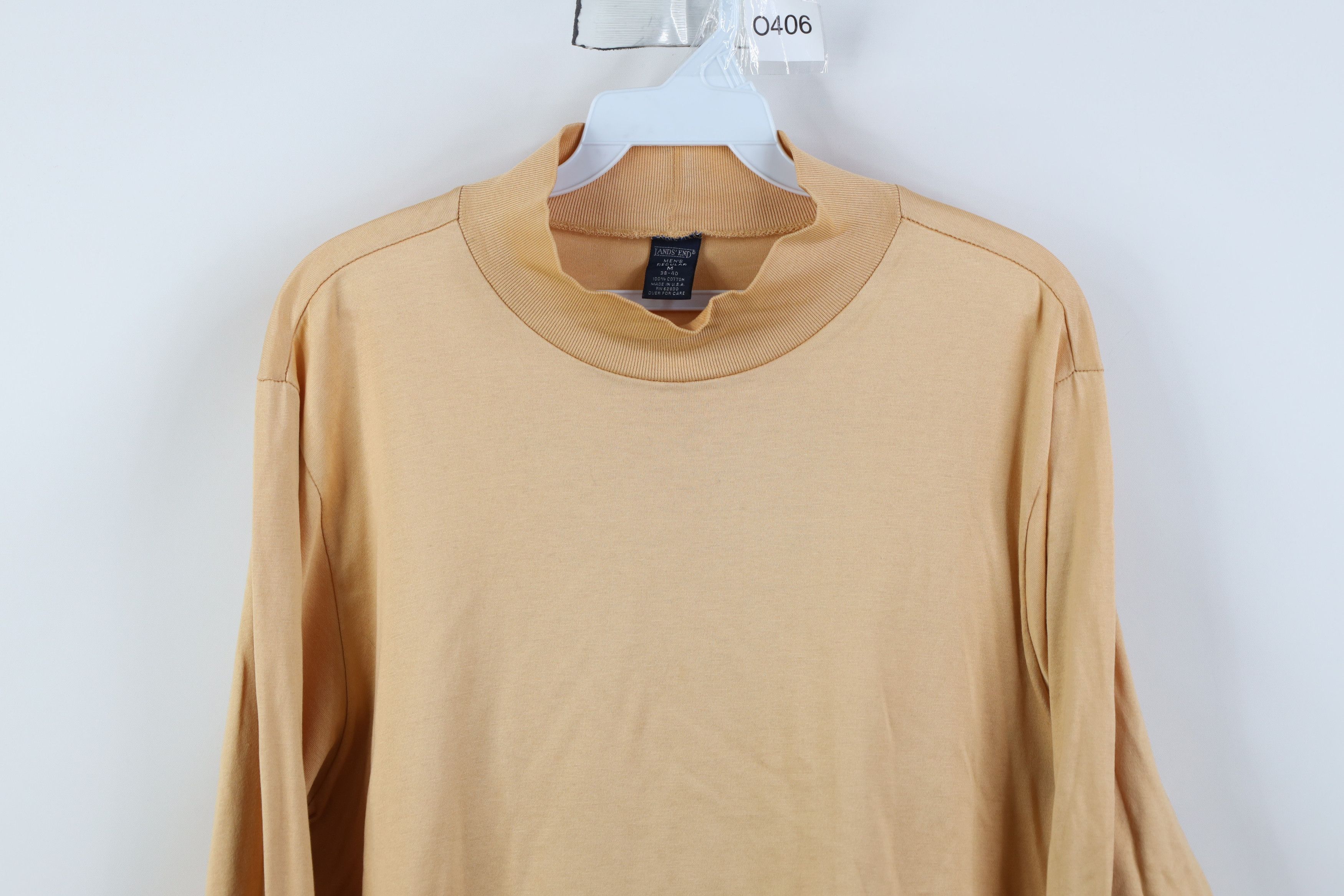 Lands' End Vintage 90s Lands End Knit Mock Neck Long Sleeve T-Shirt USA Size US M / EU 48-50 / 2 - 2 Thumbnail
